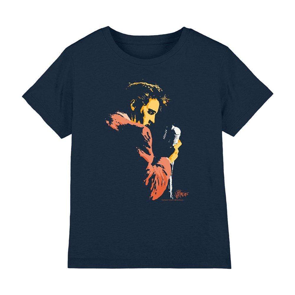 Elvis Presley Elvis Presley Early Elvis Kids T-Shirt Navy