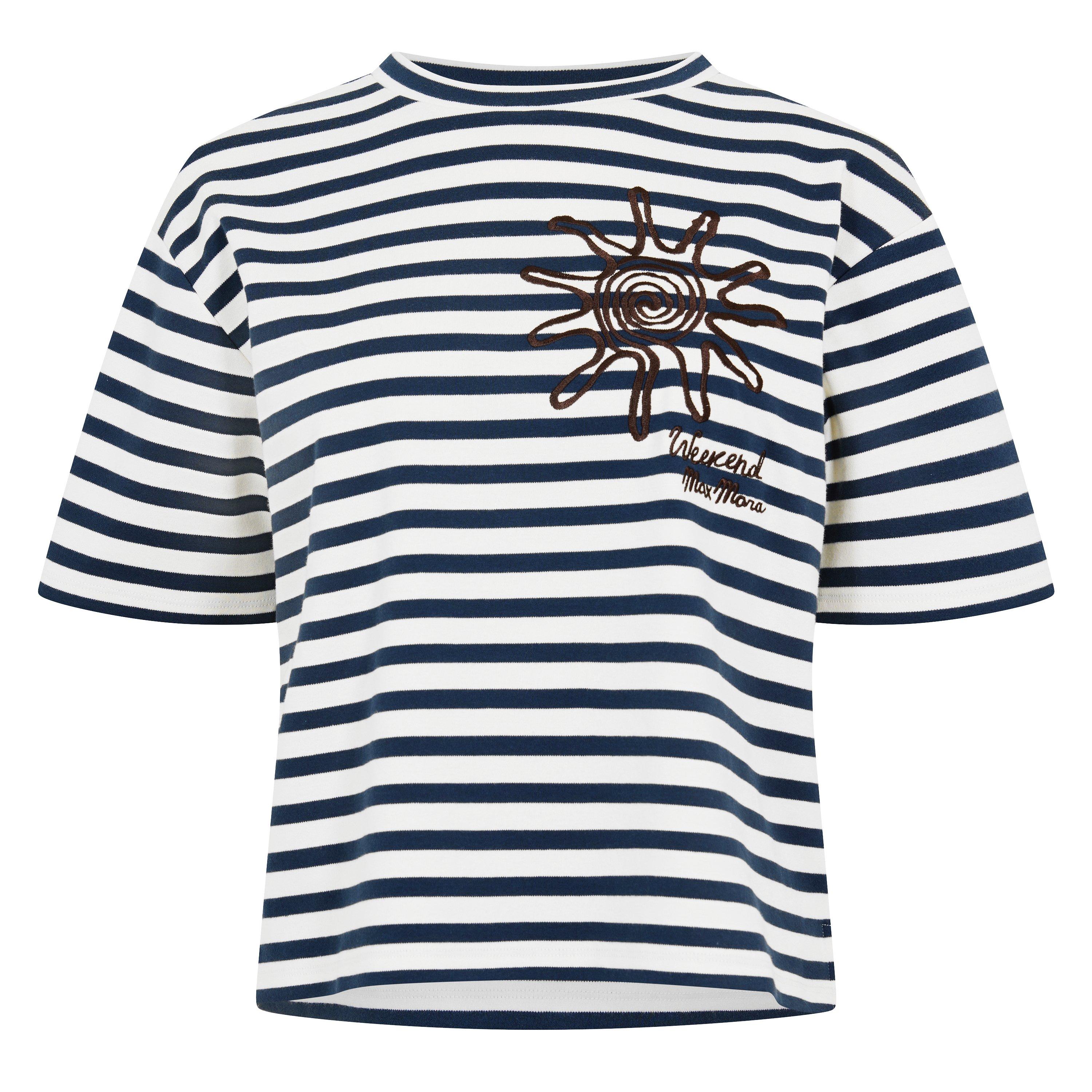 Weekend Max Mara Women's Sabato T-Shirt - Navy - Size 16 (XL)
