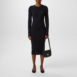 Ami Paris Ami De Cour Midi Dress