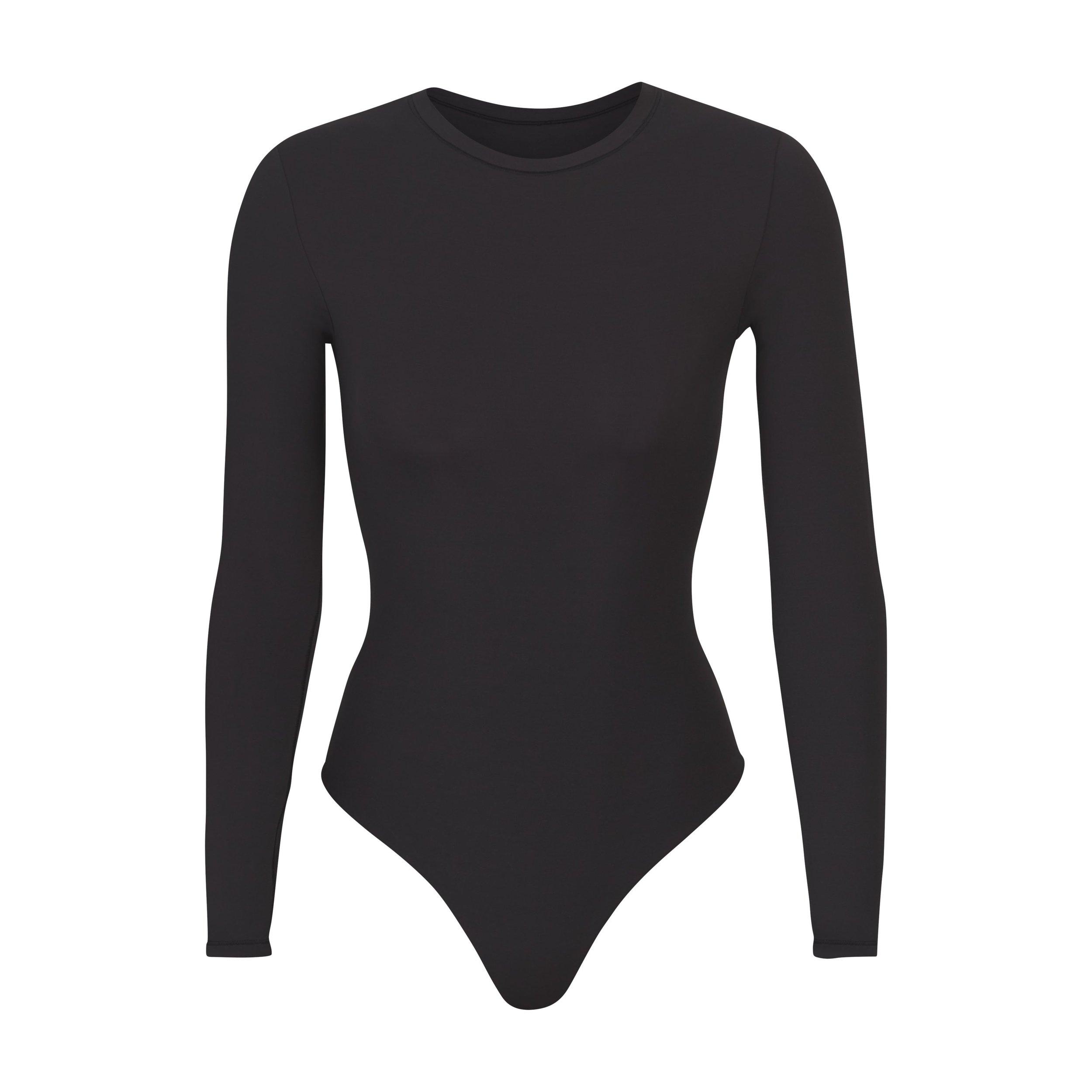 Onyx - SKIMS - Women's Fits Everybody Long Sleeve Bodysuit - 1