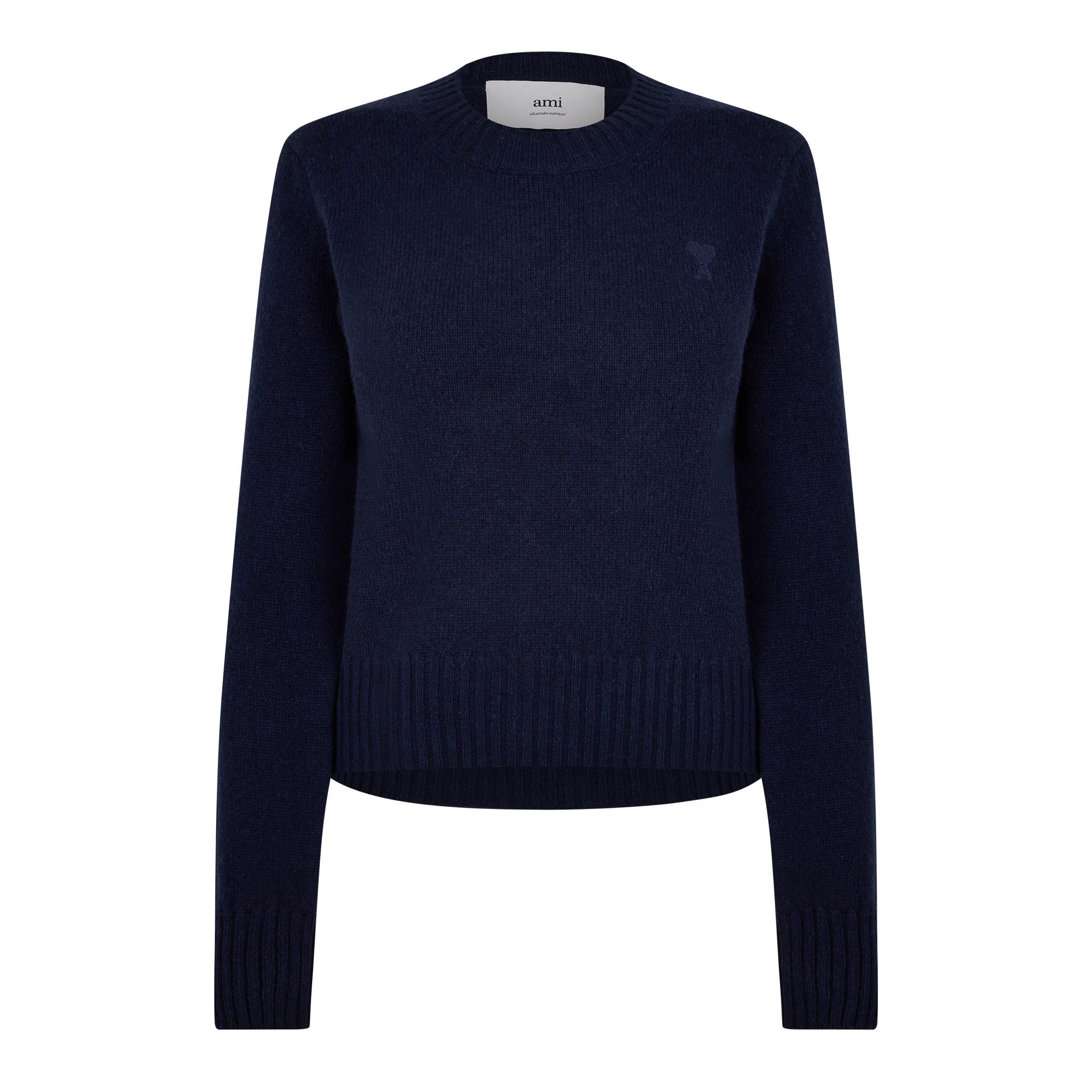 Navy Blue/4011 - Ami Paris - Tonal Sweatshirt - 5