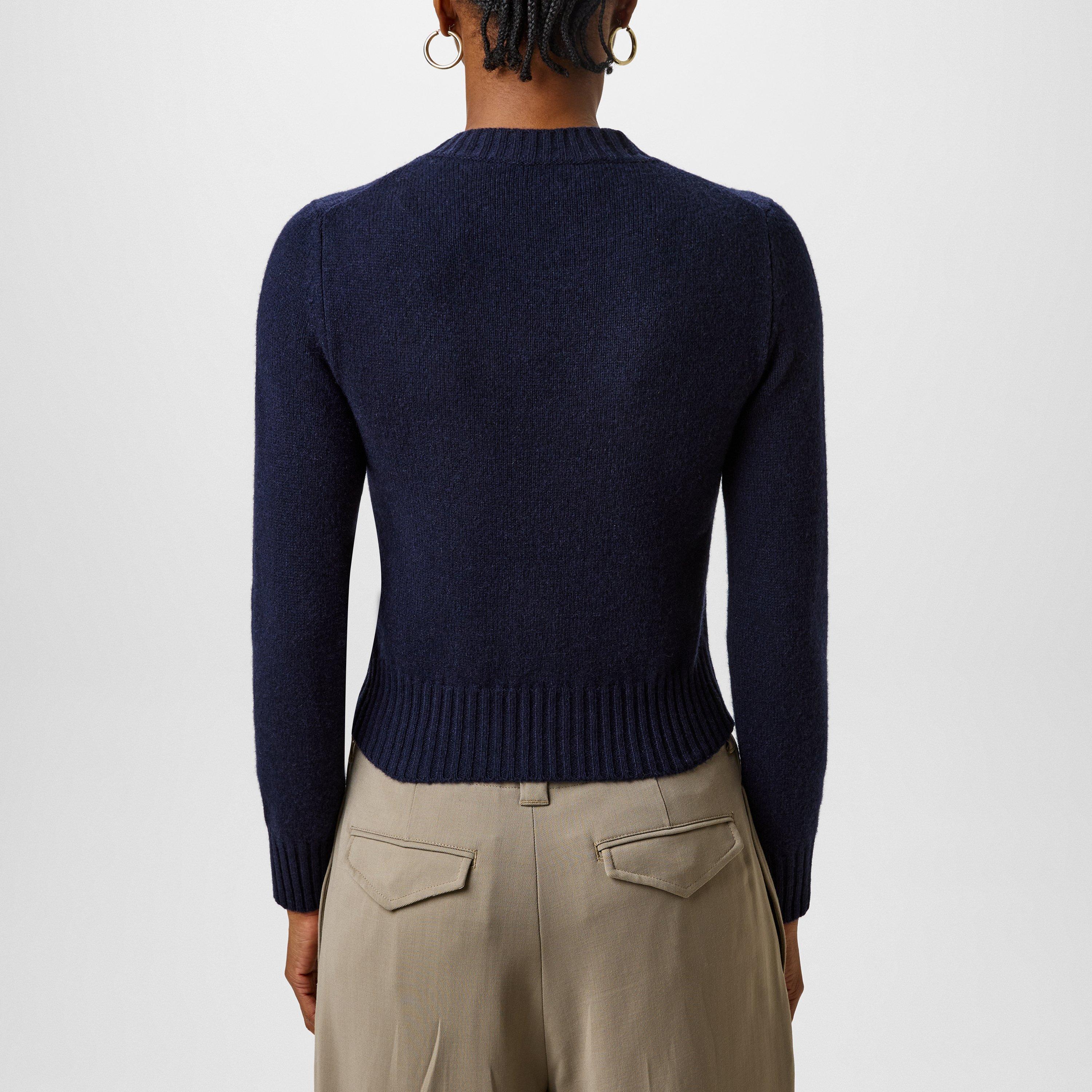 Navy Blue/4011 - Ami Paris - Tonal Sweatshirt - 3