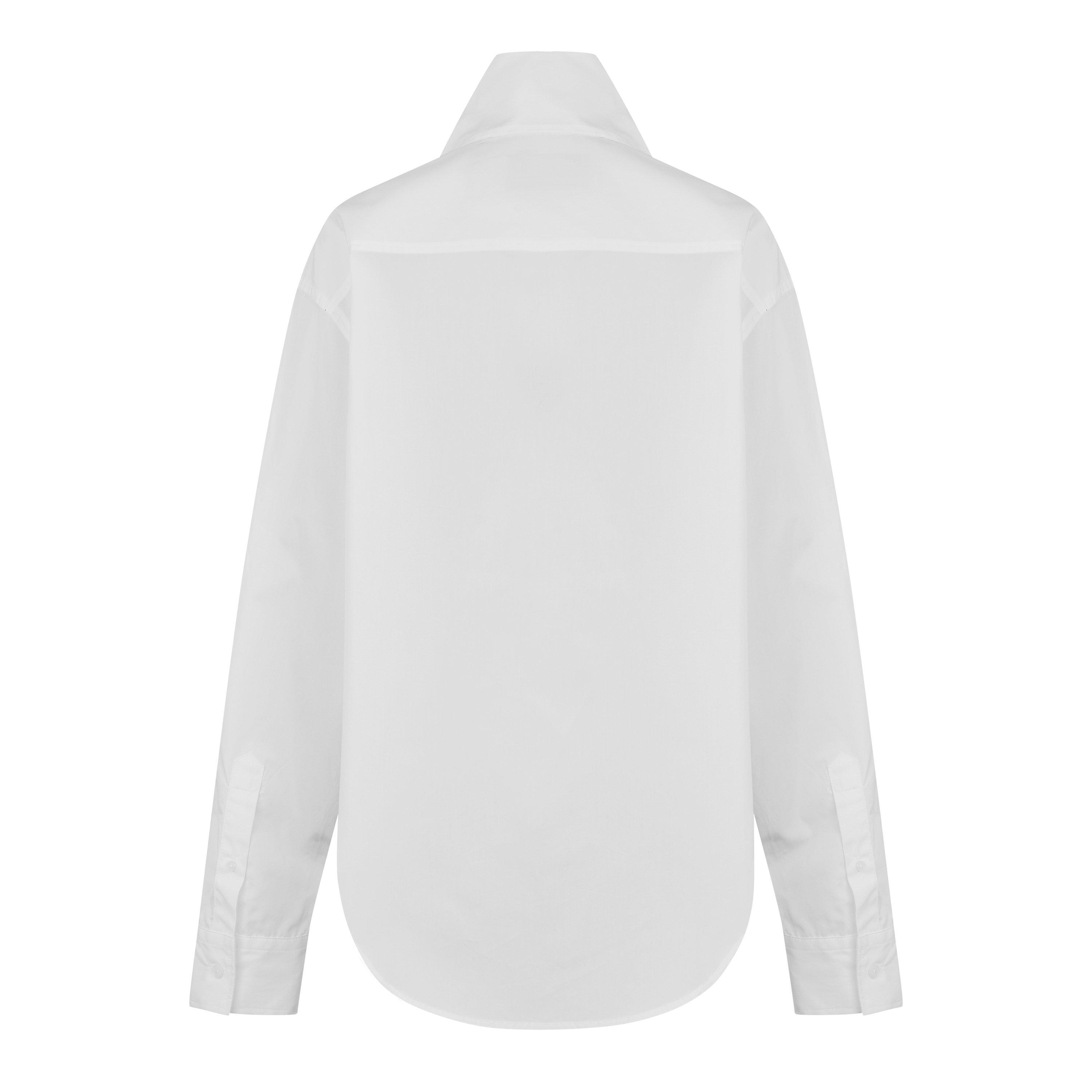 White/100 - Ami Paris - Scarf Collar Shirt - 6