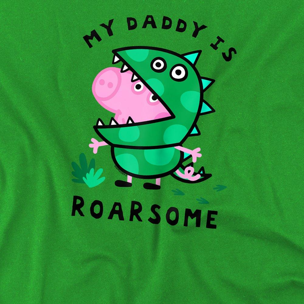 Bright Green - Hasbro - Peppa Pig George Pig My Daddy Is Roarsome Kids T S - 2