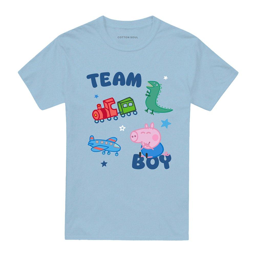 Blue - Hasbro - Peppa Pig George Pig Team Boy Icons T Shirt Sky B - 4