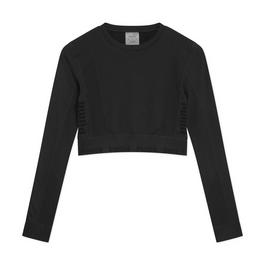 Puma Puma Evoknit Seamless Ls Crop Top Womens