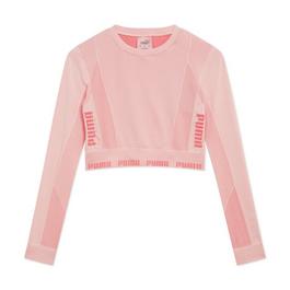 Puma Puma Evoknit Seamless Ls Crop Top Womens