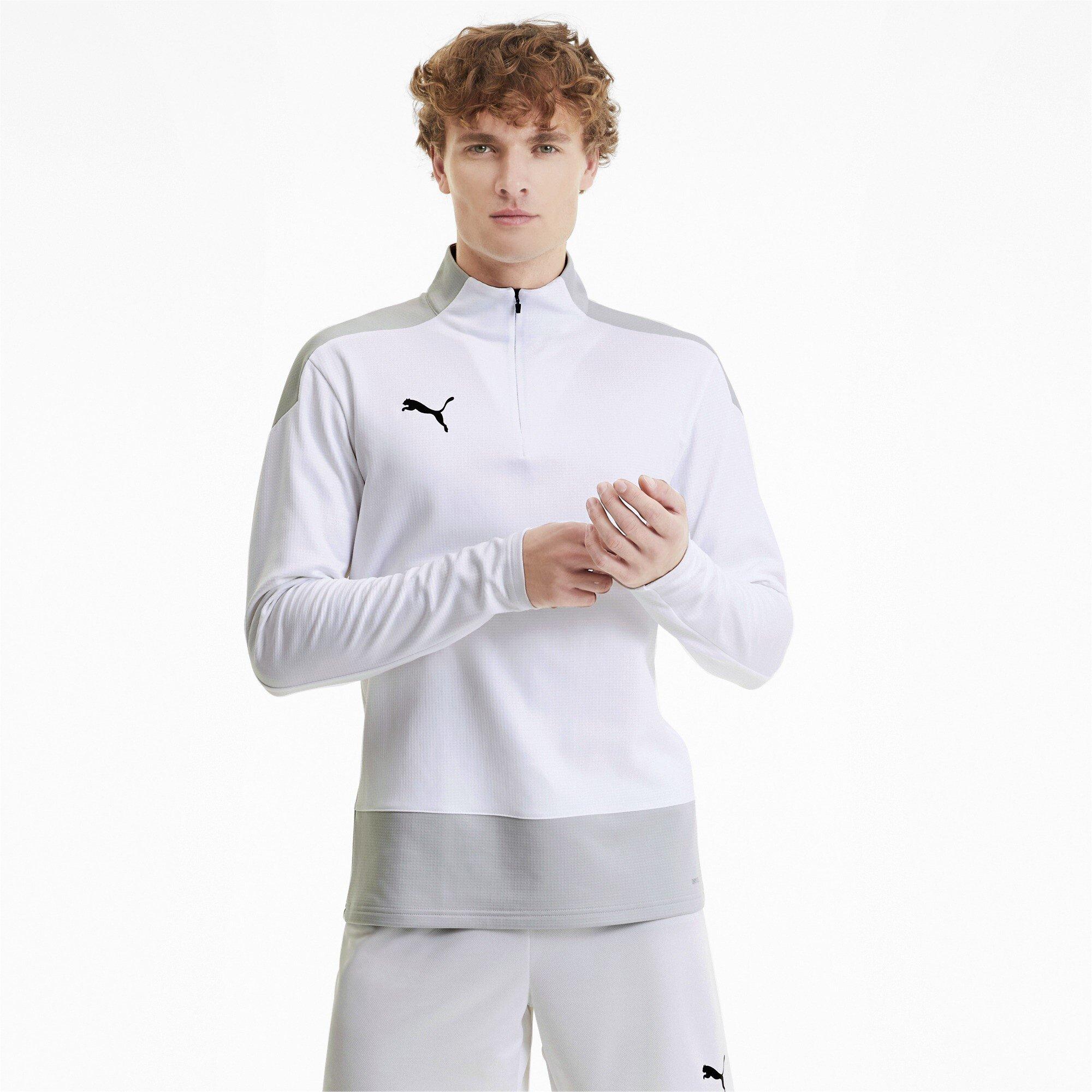 White/Grey - Puma - Quarter-Zip Fleece - 2