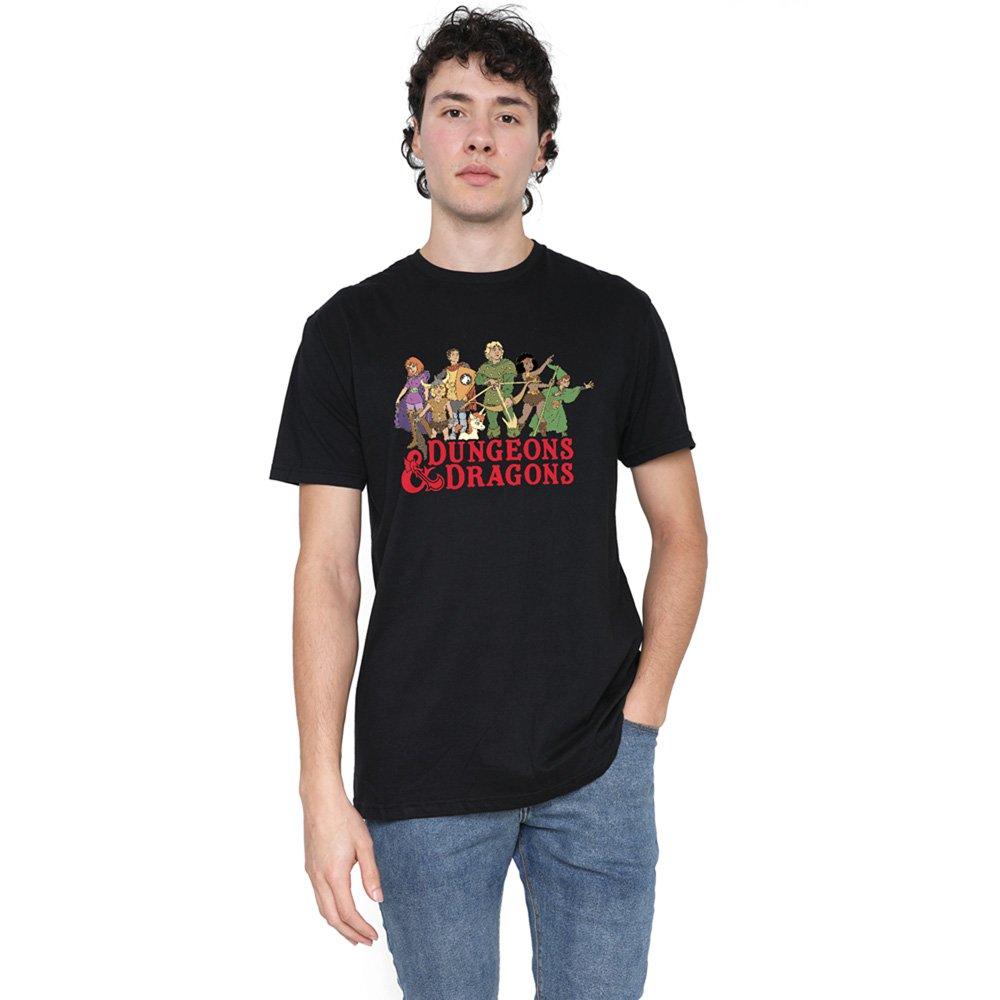 Black - Hasbro - Dungeons & Dragons Line Up Mens T-Shirt Black - 1