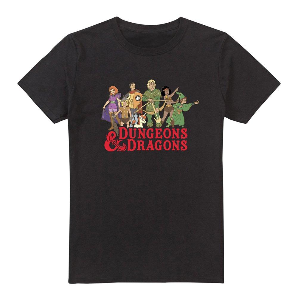 Black - Hasbro - Dungeons & Dragons Line Up Mens T-Shirt Black - 4