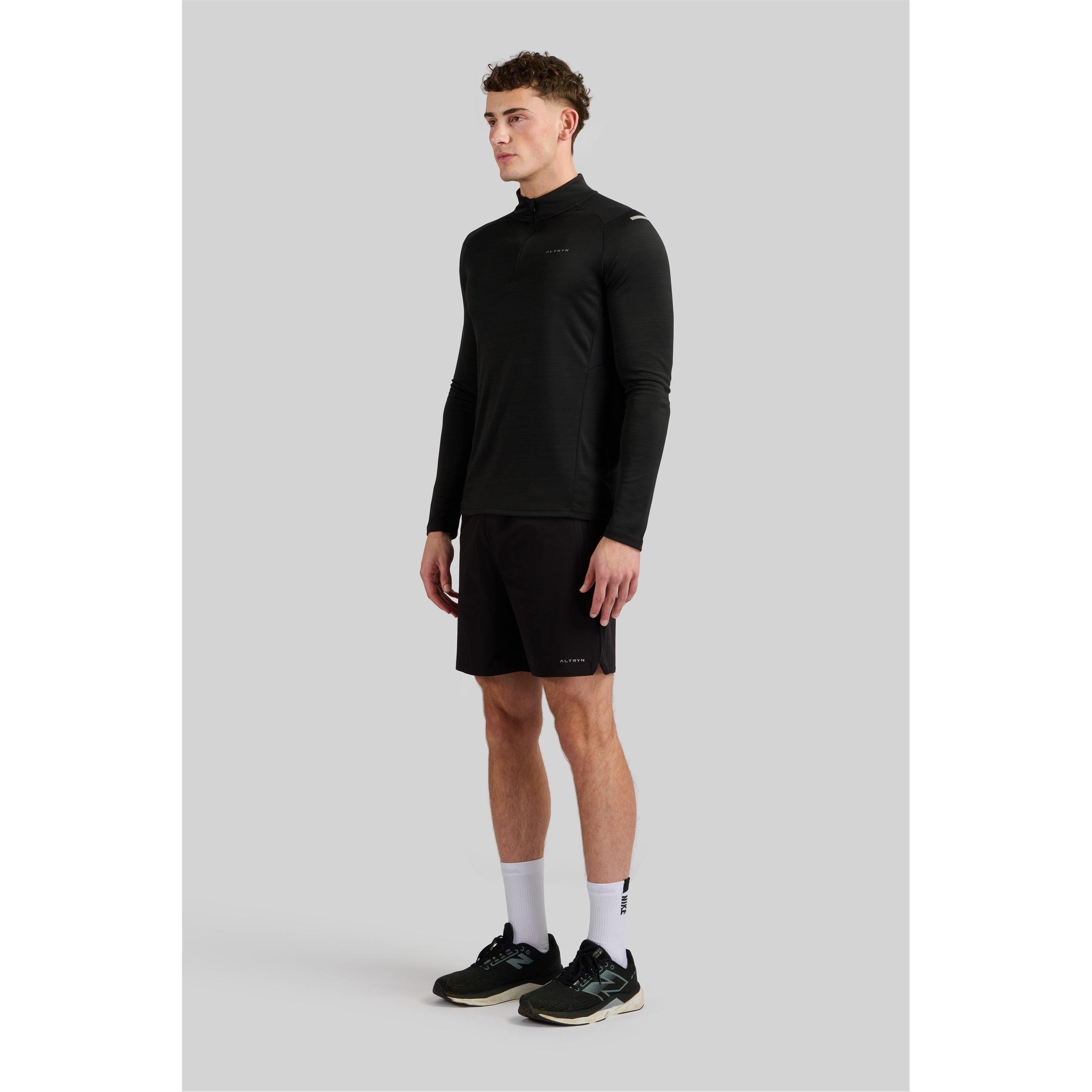 Black - ALTRYN - Pike Tech quarter Zip Top Mens - 3