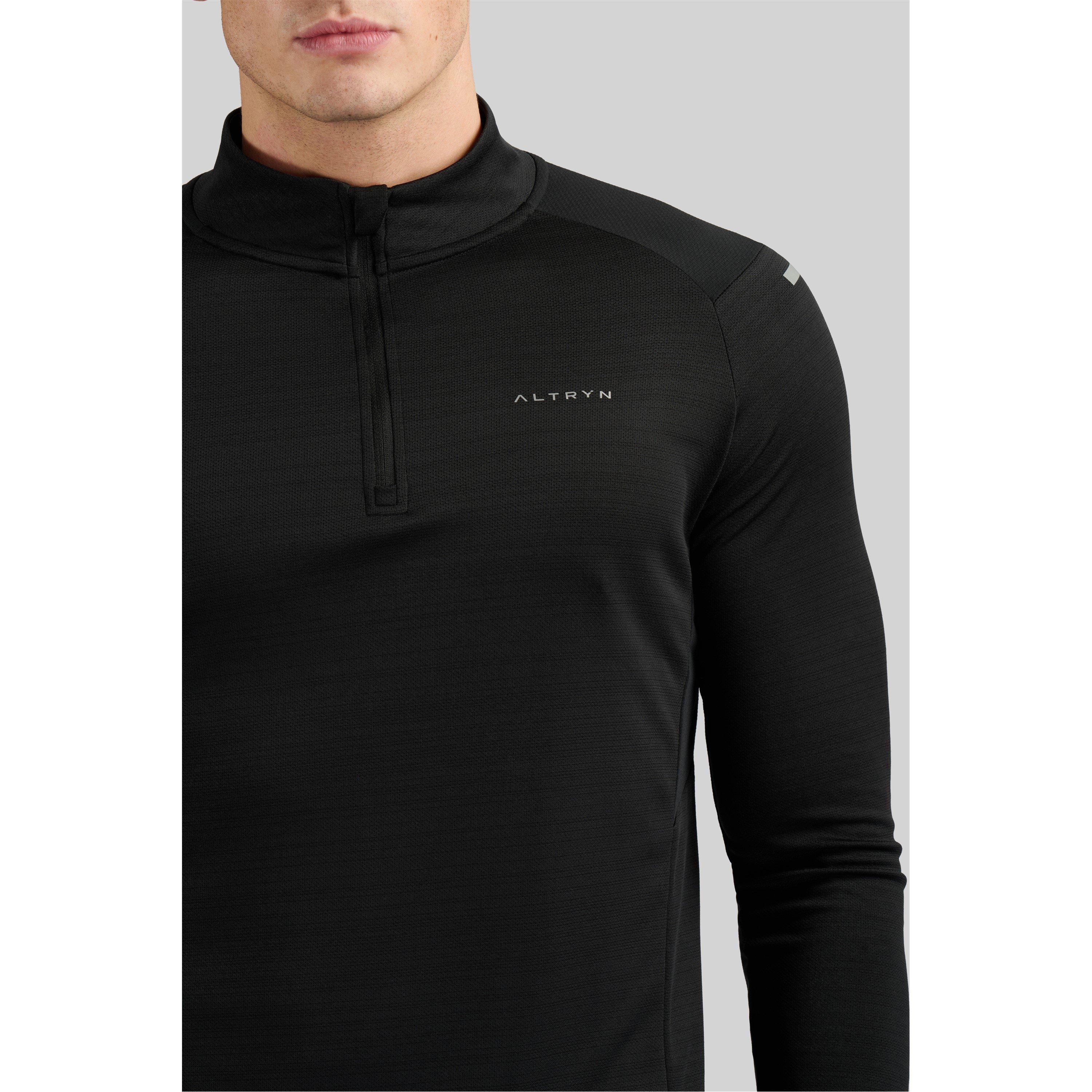 Black - ALTRYN - Pike Tech quarter Zip Top Mens - 4