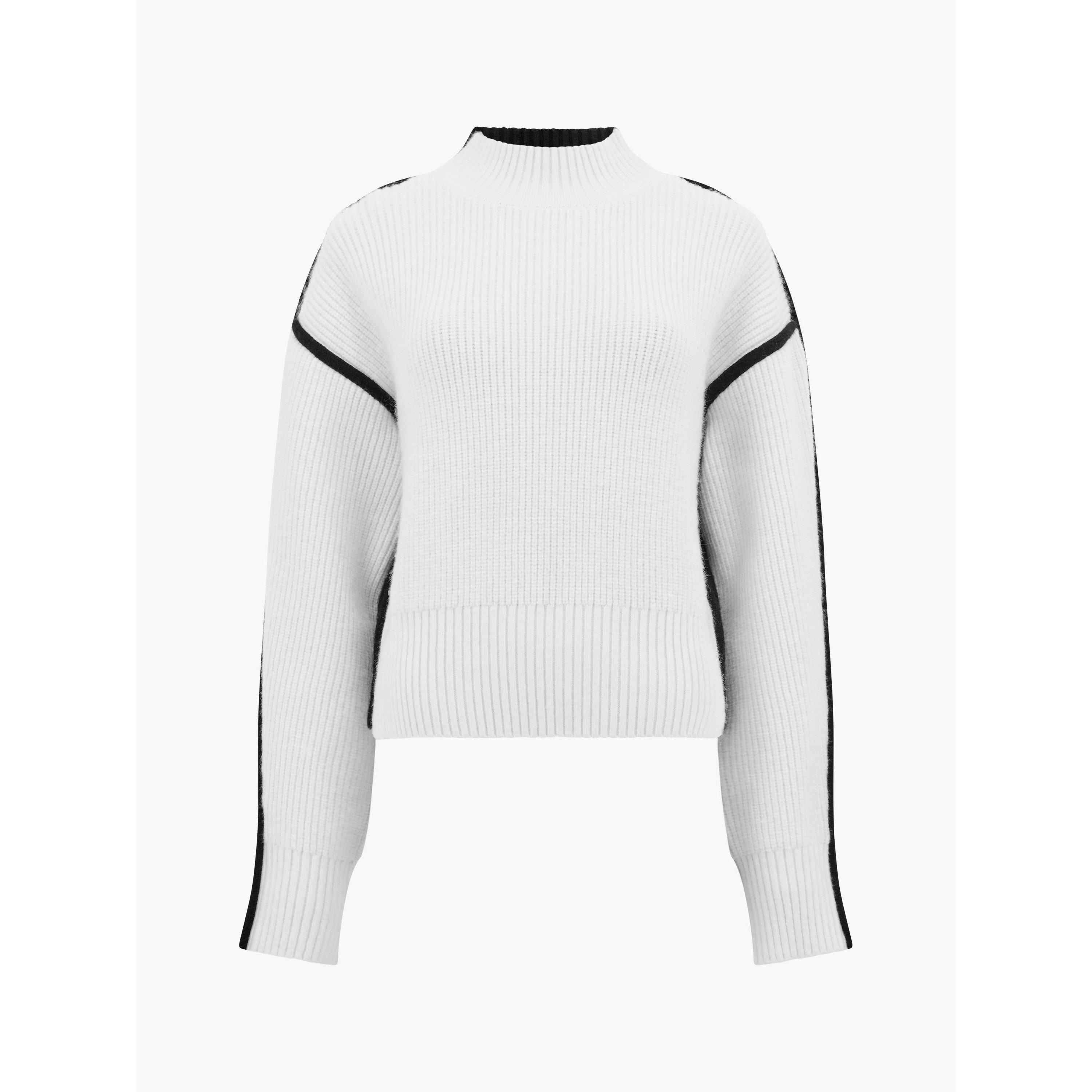 Blackout-White - French Connection - Women's Crew Neck Jumper - 5