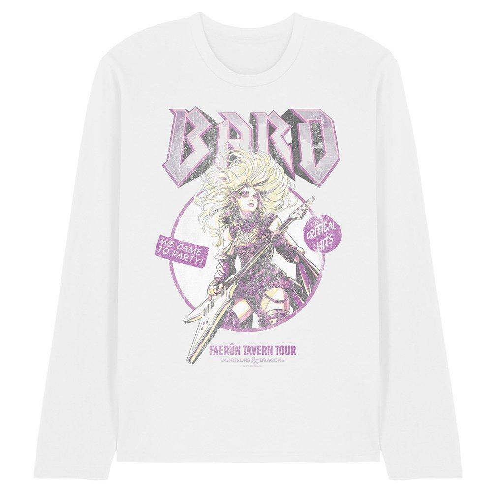 White - Hasbro - Dungeons Dragons Bard Glam Rock Tour Long Sleeve T - 1