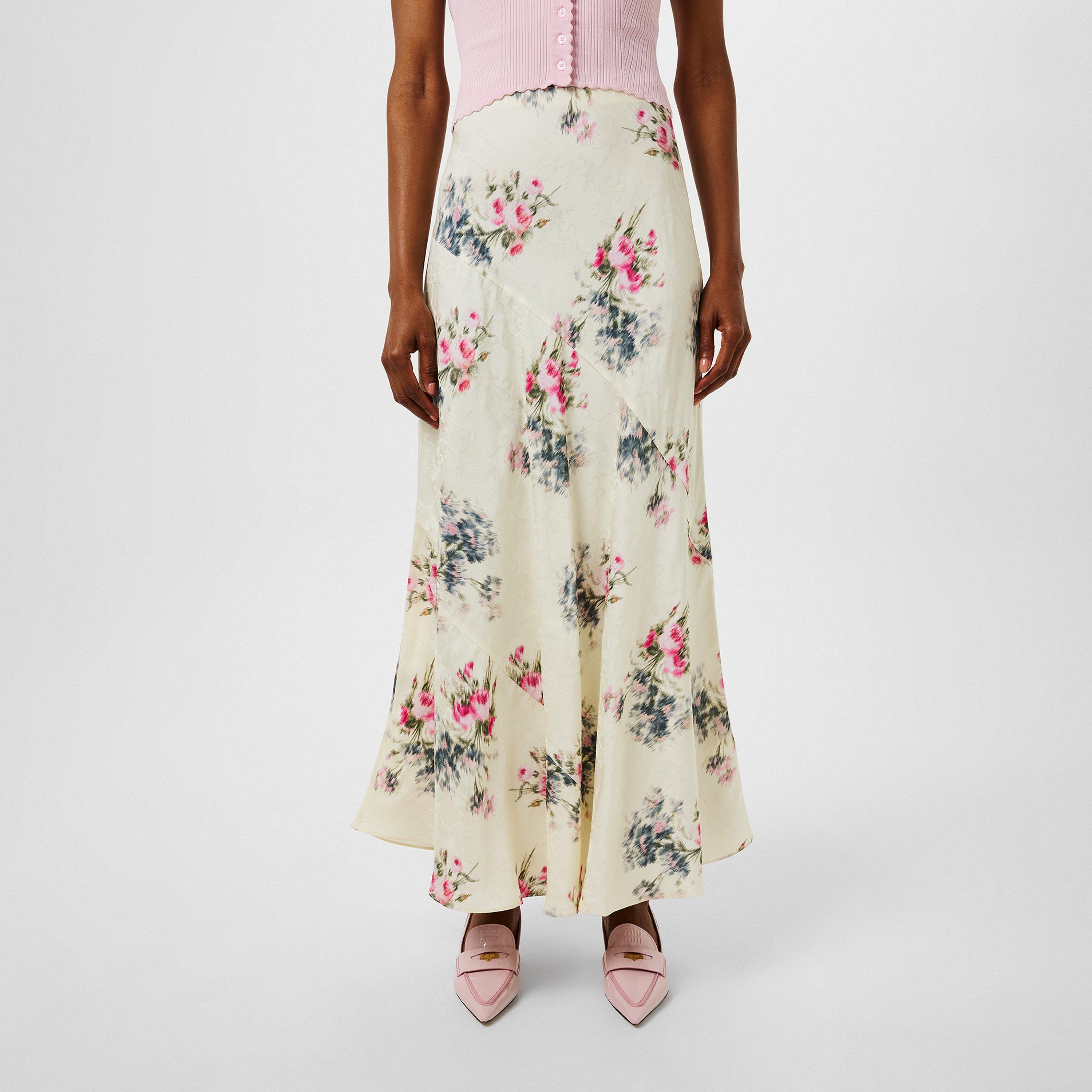 French Ivory - LoveshackFancy - Women's Bertha Maxi Skirt - 1