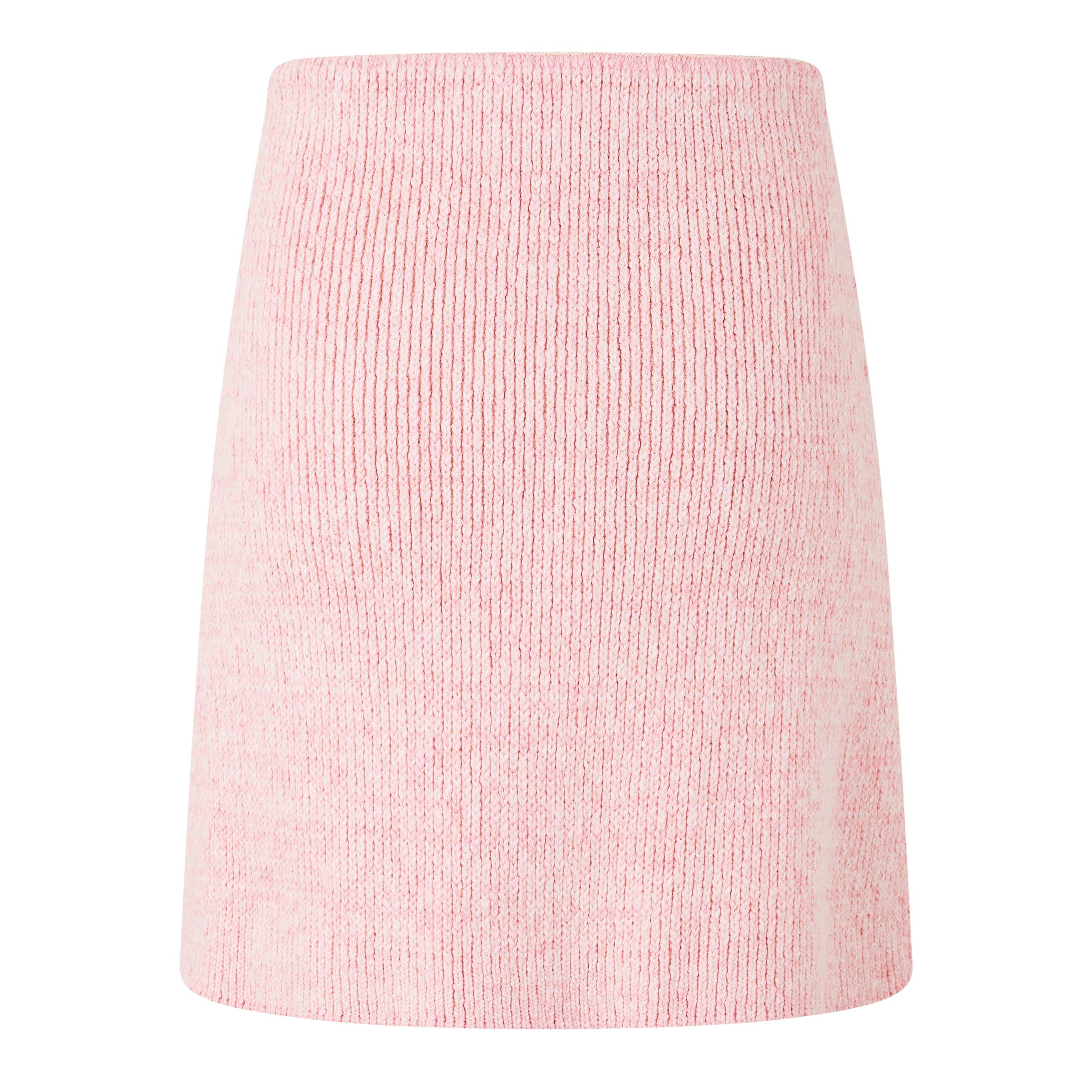 Pink - Self Portrait - Mélange-Effect Mini Skirt - 6