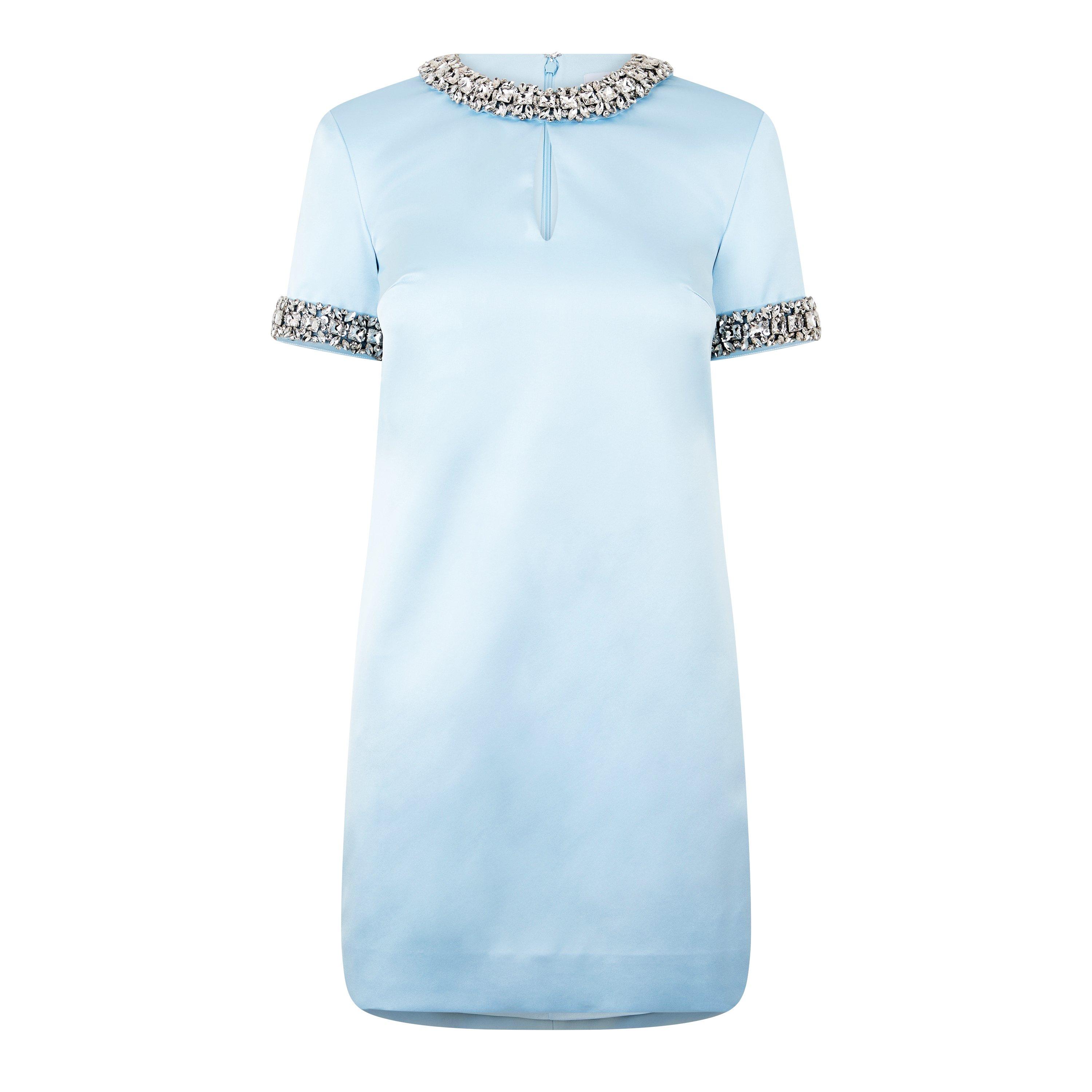Blue - Self Portrait - Embellished Mini Dress - 5