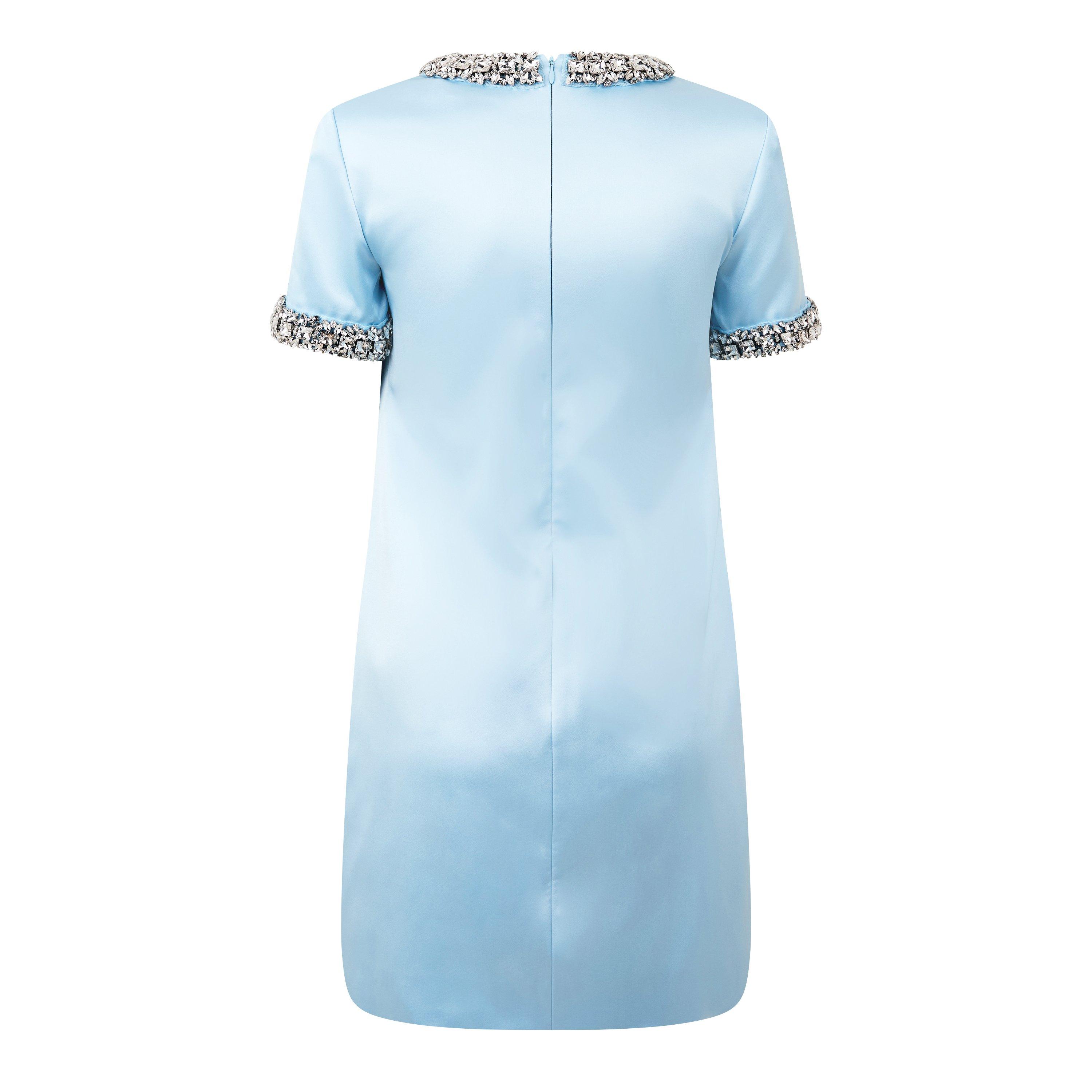 Blue - Self Portrait - Embellished Mini Dress - 6