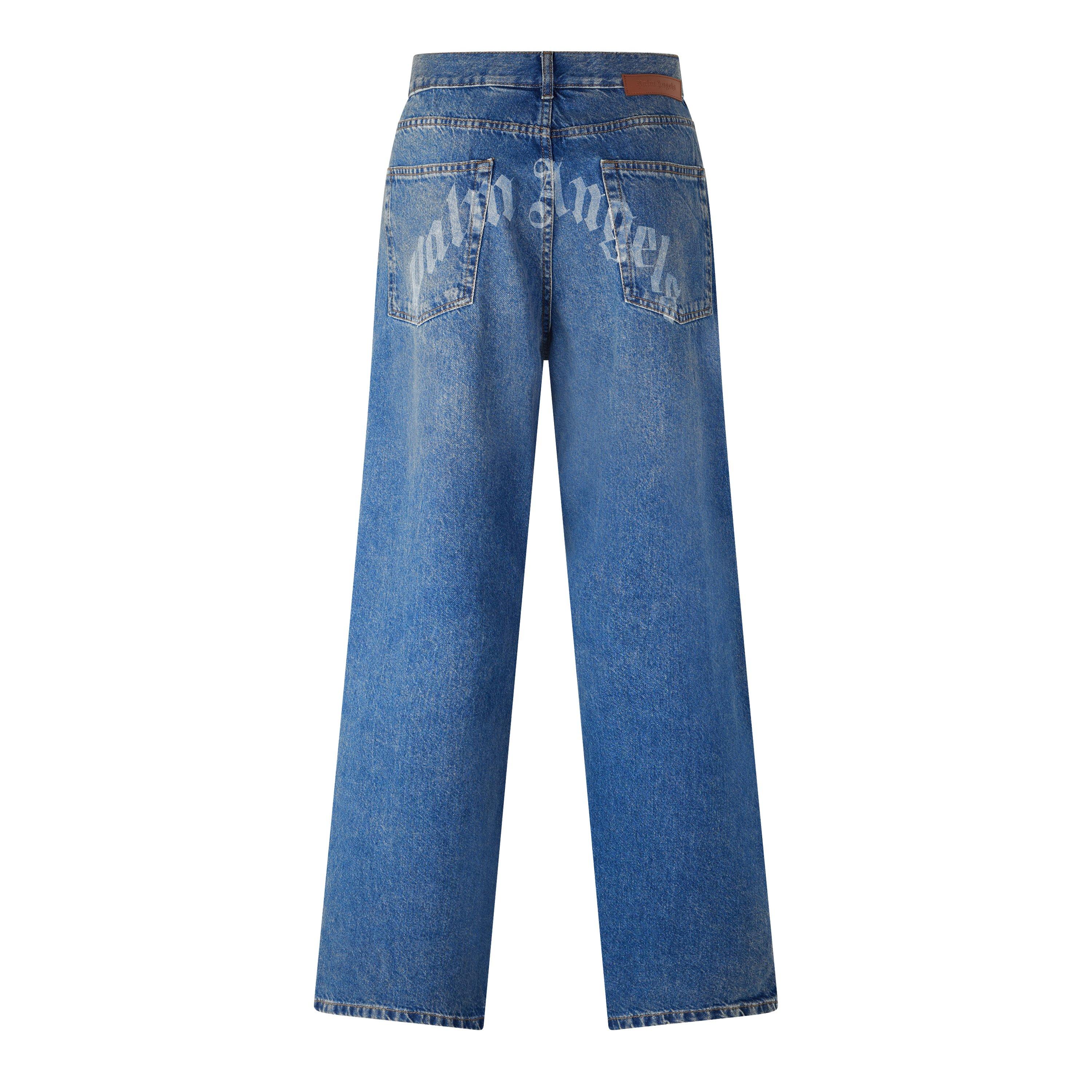 Medium Blue - Palm Angels - Men's Wide Leg Jeans - 2