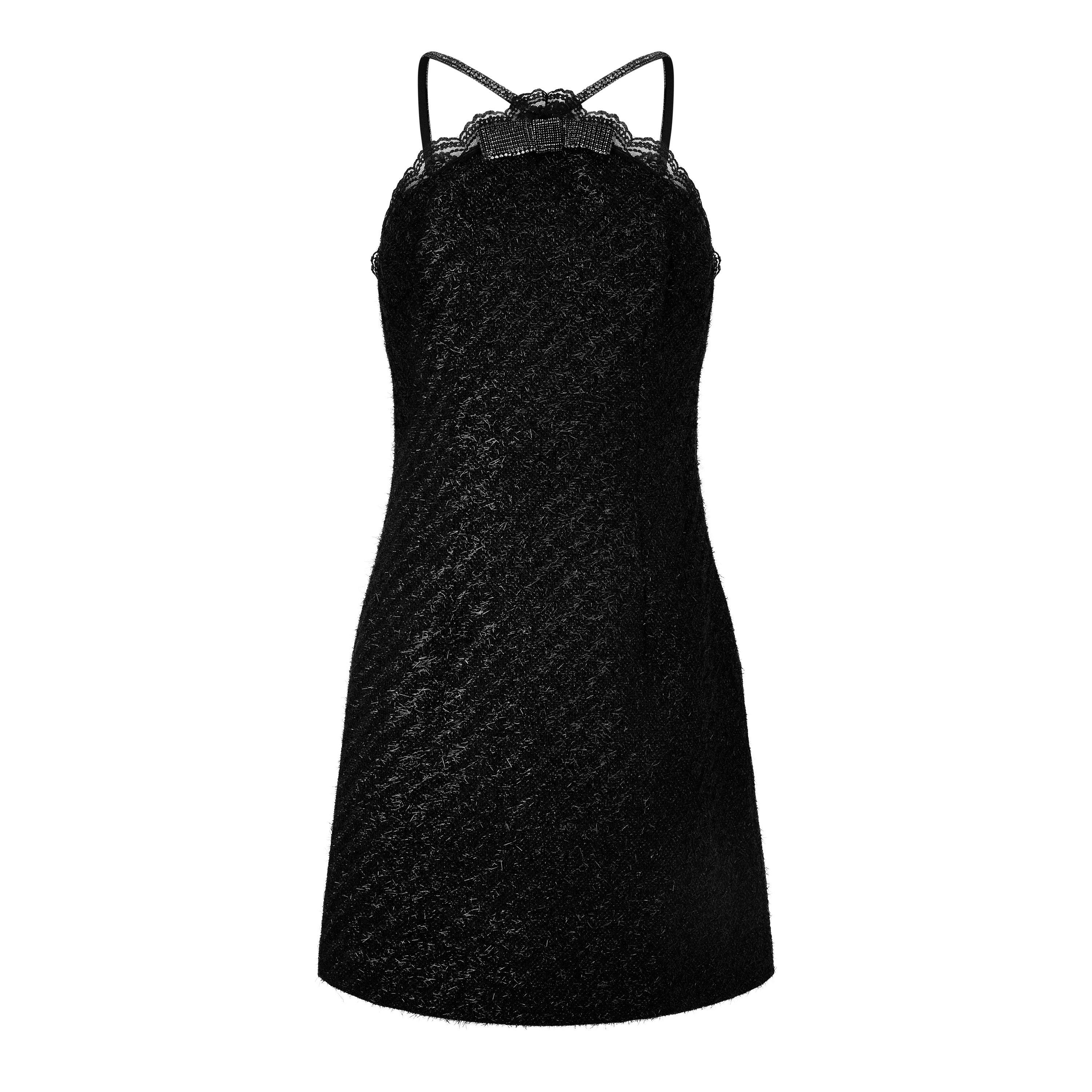 Black - Self Portrait - Women's Tinsel Mini Dress - 5