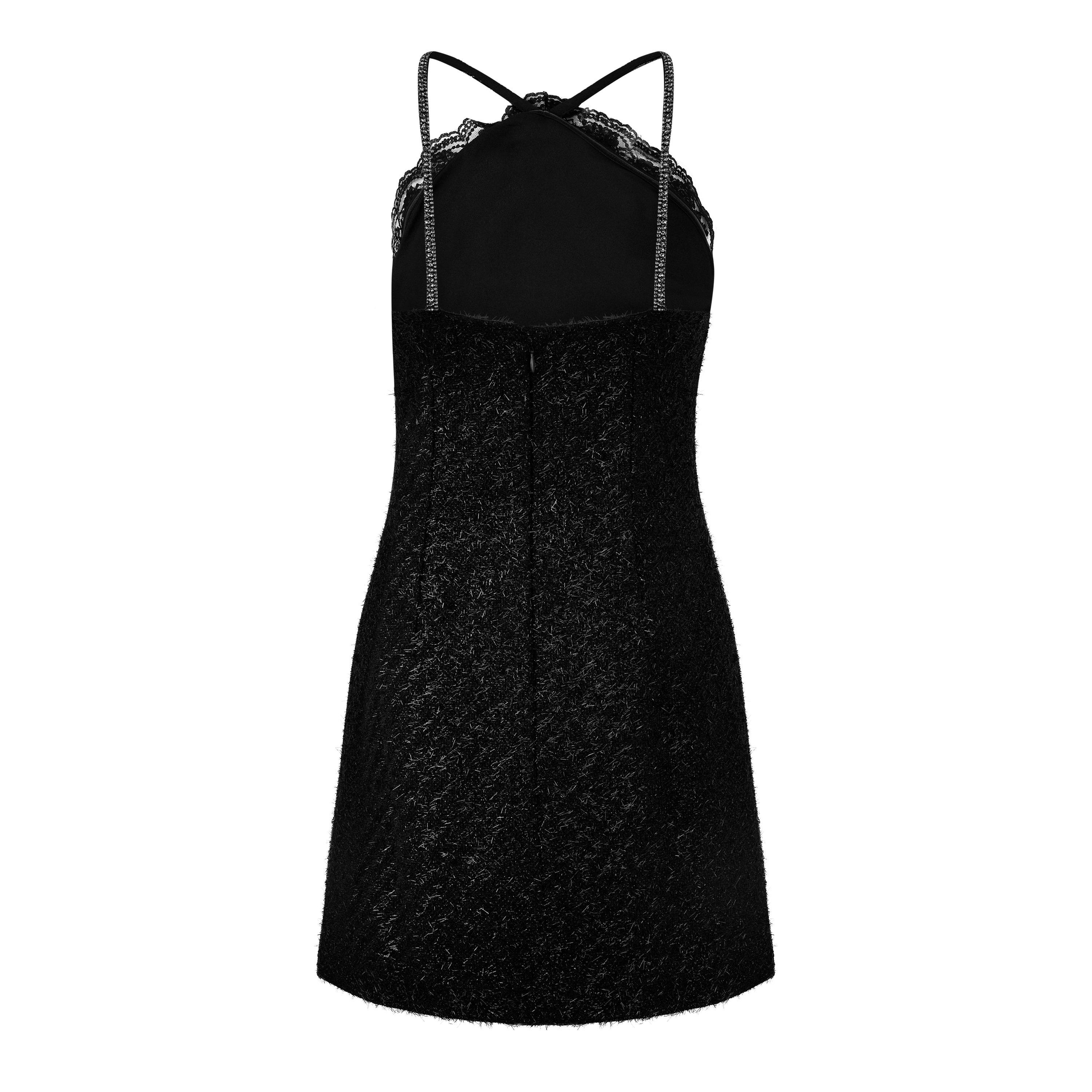 Black - Self Portrait - Women's Tinsel Mini Dress - 6
