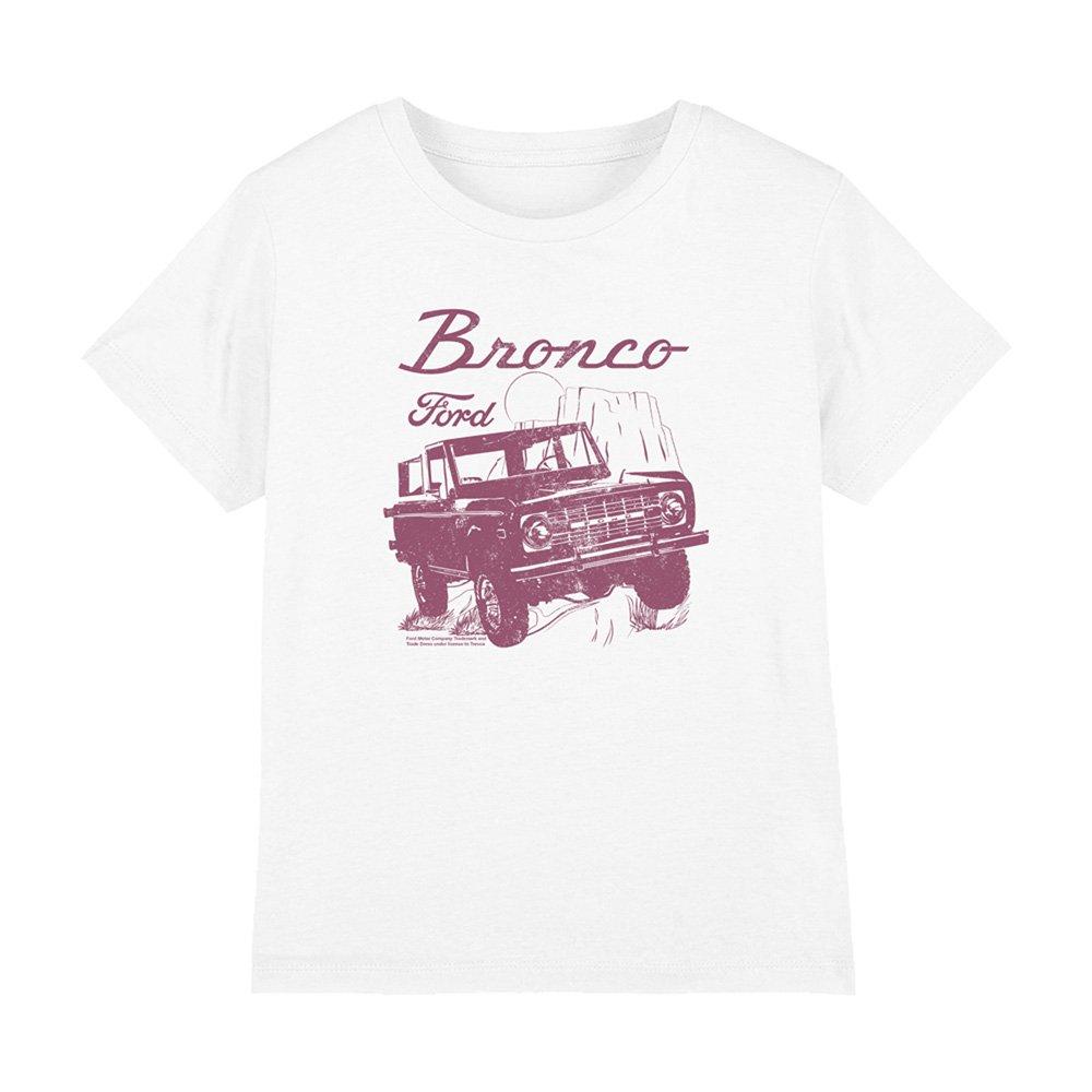 White - Ford - Ford Bronco Wild West Kids T-Shirt White - 1