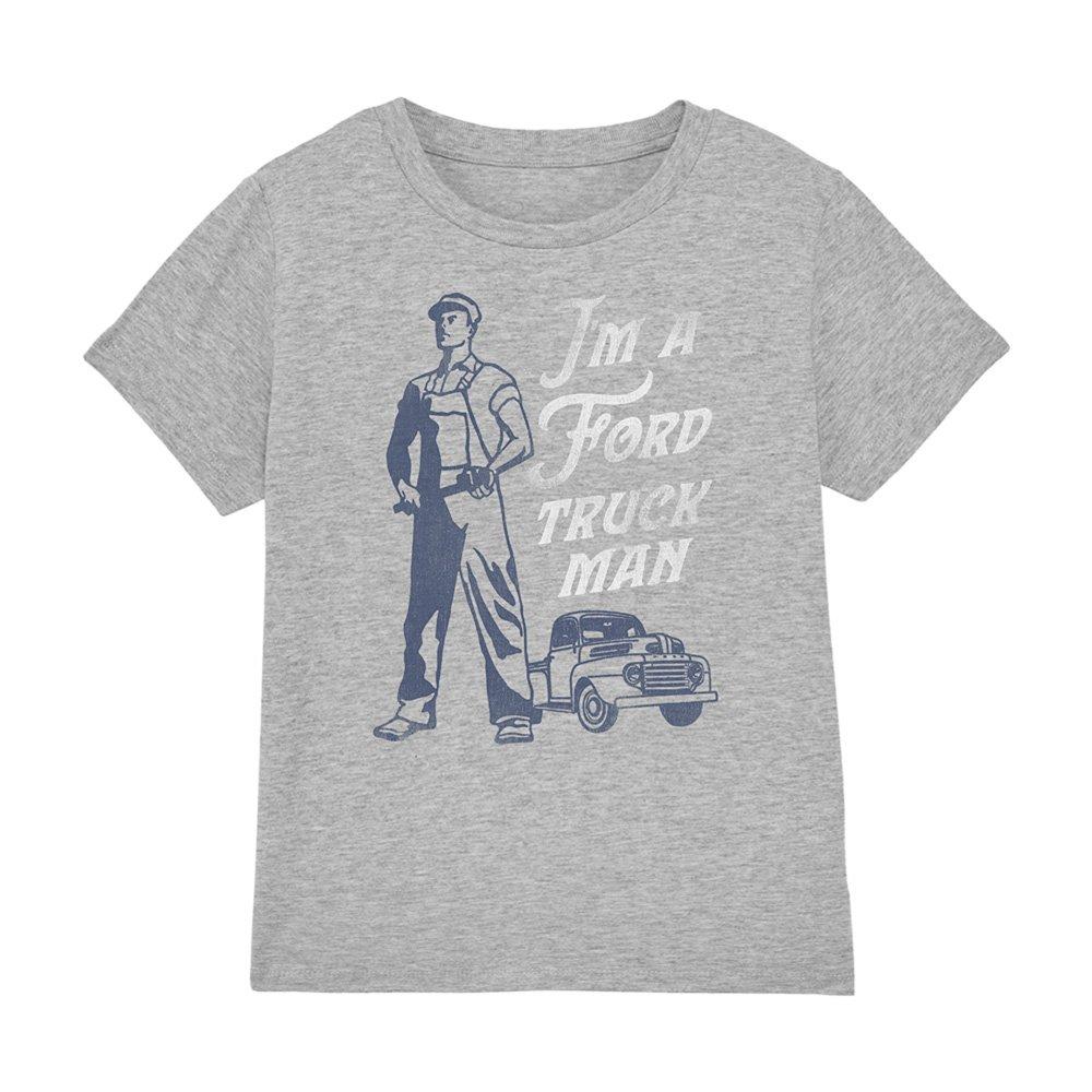 Light Grey - Ford - Ford Truck Man Classic Kids T-Shirt Athletic Heat - 1