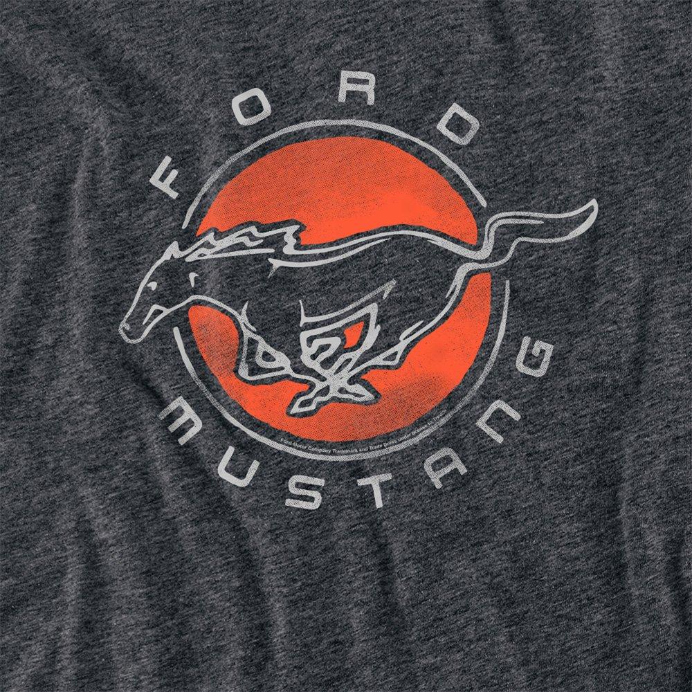Charcoal - Ford - Ford Mustang Circle T-Shirt Charcoal - 2