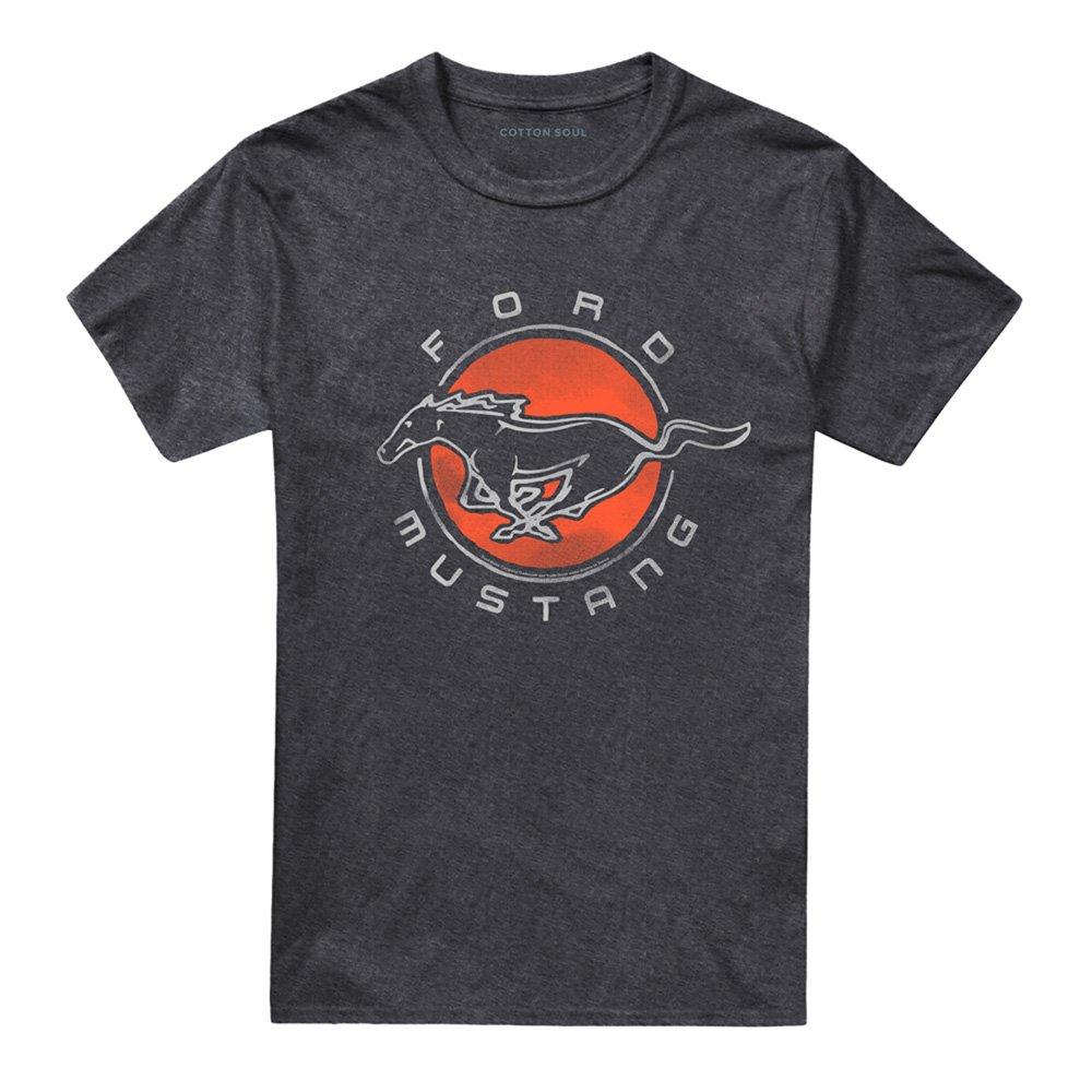 Charcoal - Ford - Ford Mustang Circle T-Shirt Charcoal - 4