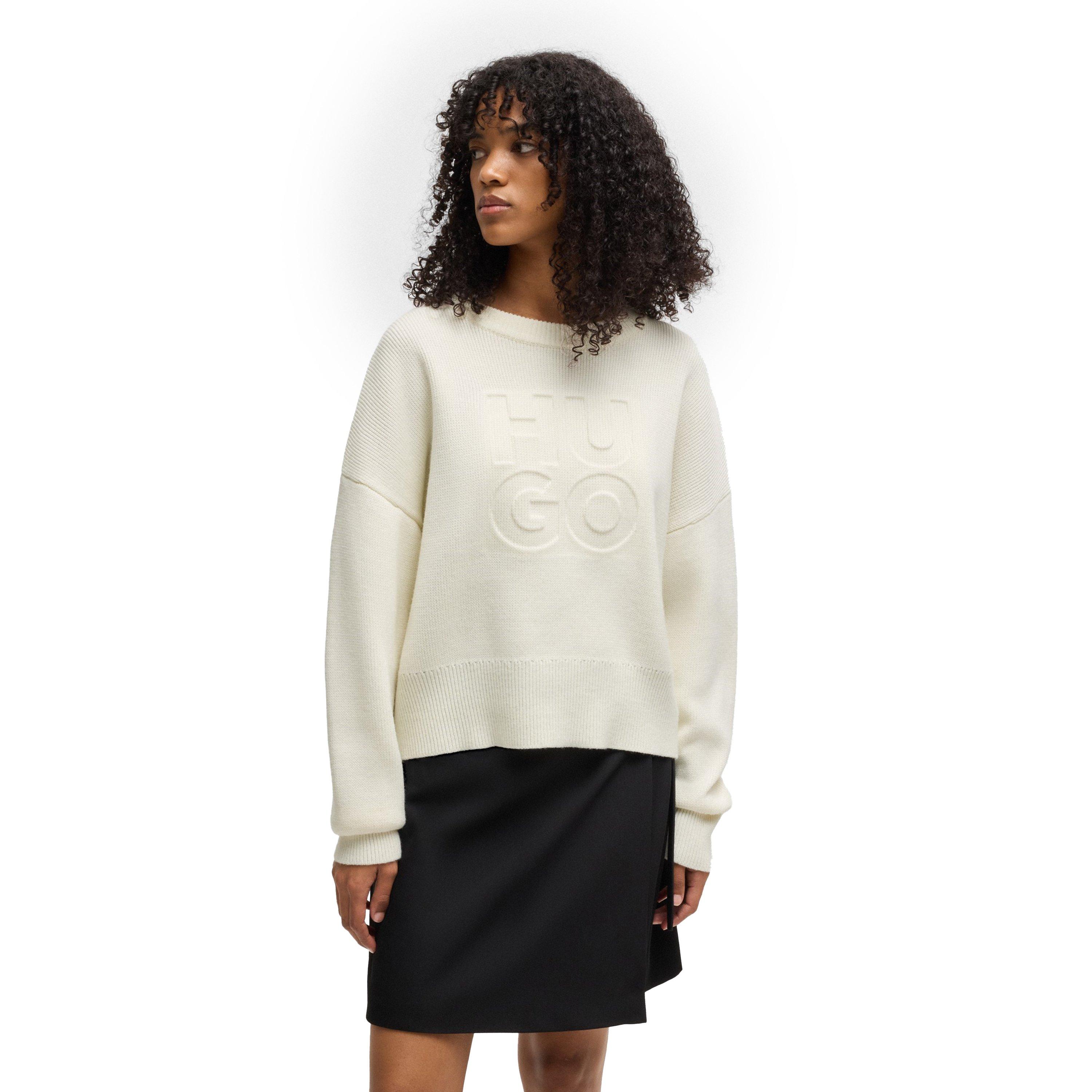 Natural - Hugo - Women's Crew Neck Jumper - 2