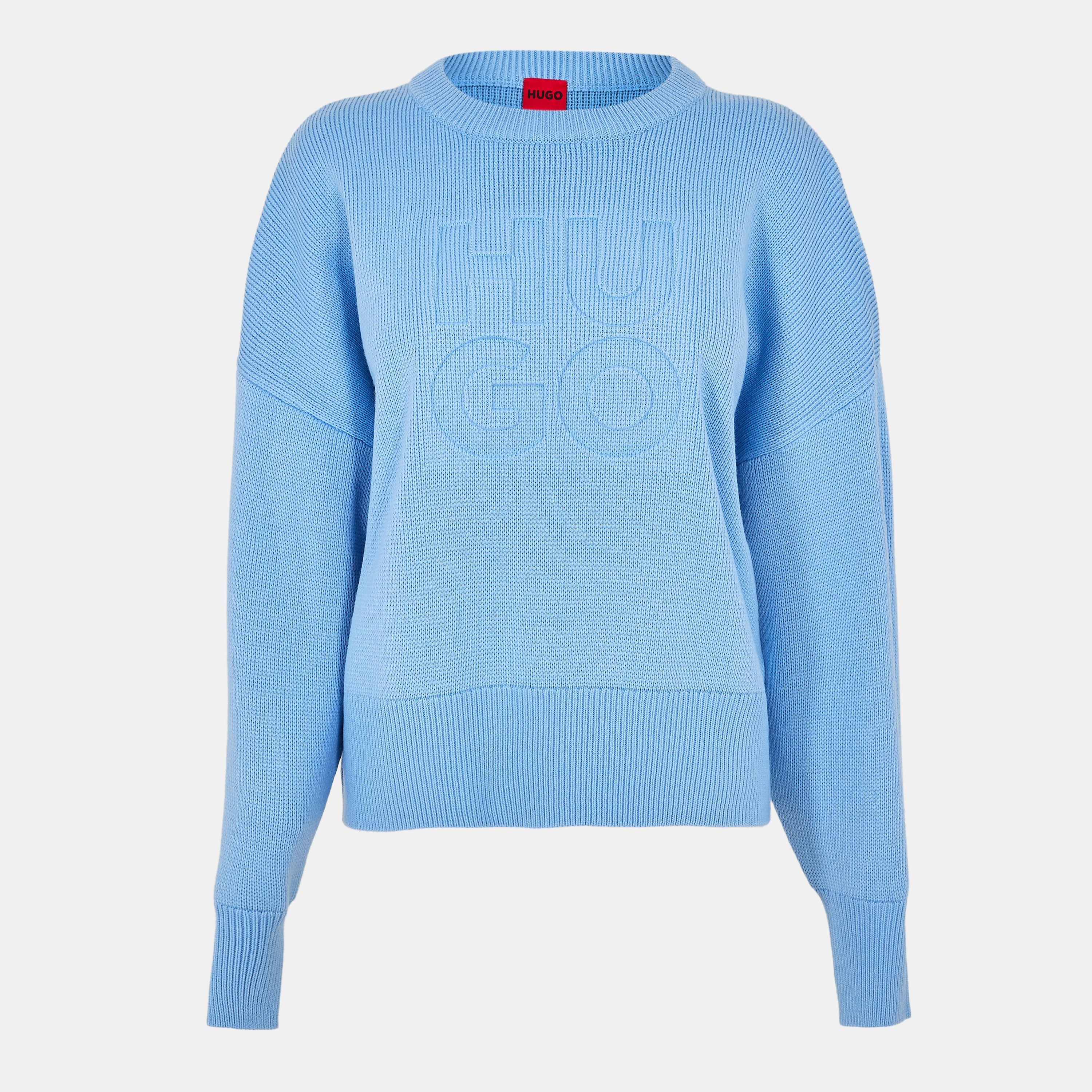 Pastel Blue - Hugo - Women's Crew Neck Jumper - 1