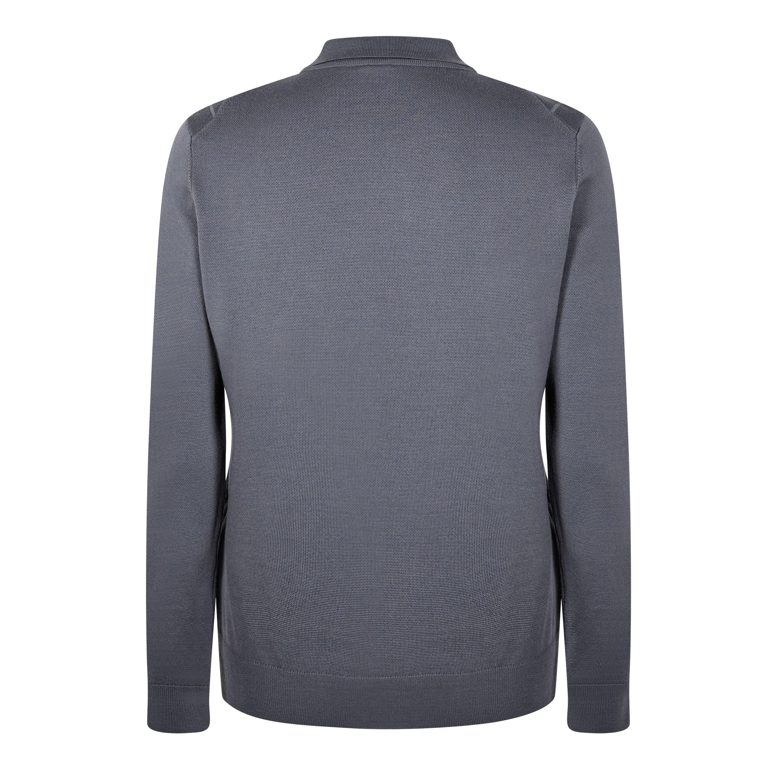 Dark Grey 029 - Boss - Men's H-Beduardo Knitted Regular Fit Crew Neck Jumper - 3