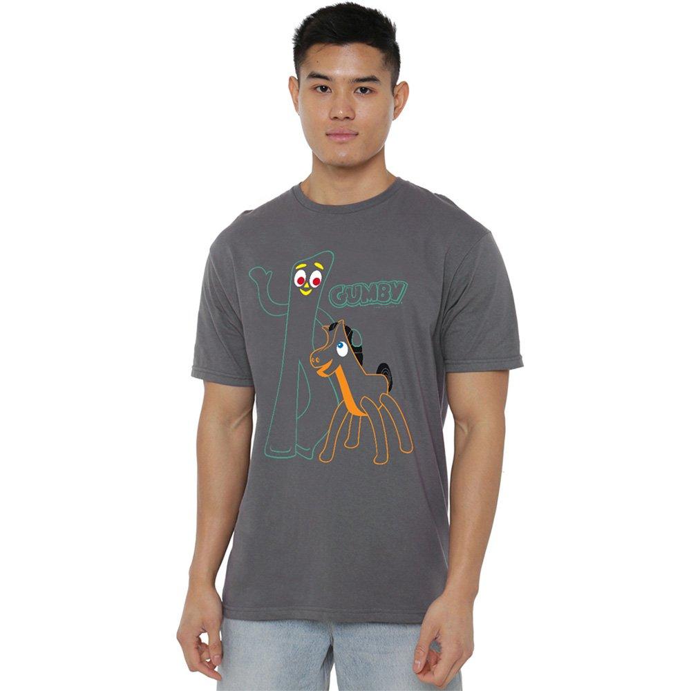 Grey - Other - Gumby Outlines T Shirt Charcoal - 1