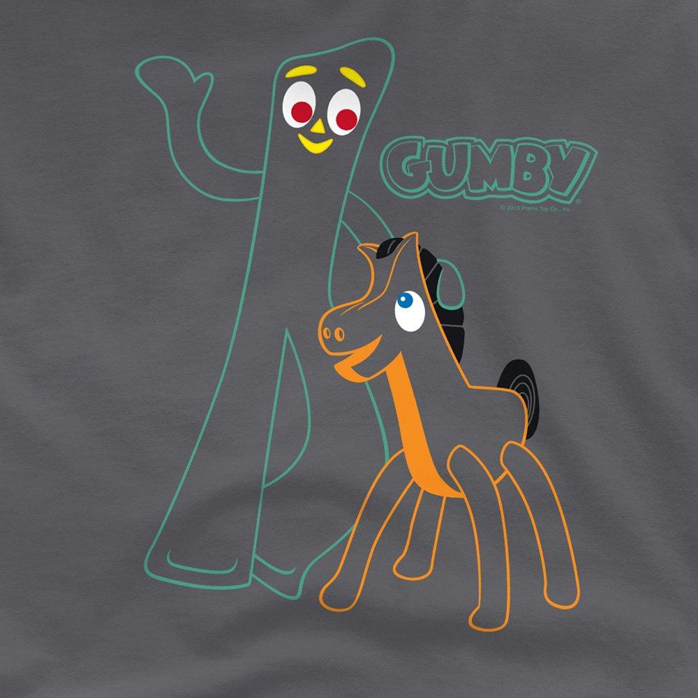 Grey - Other - Gumby Outlines T Shirt Charcoal - 2