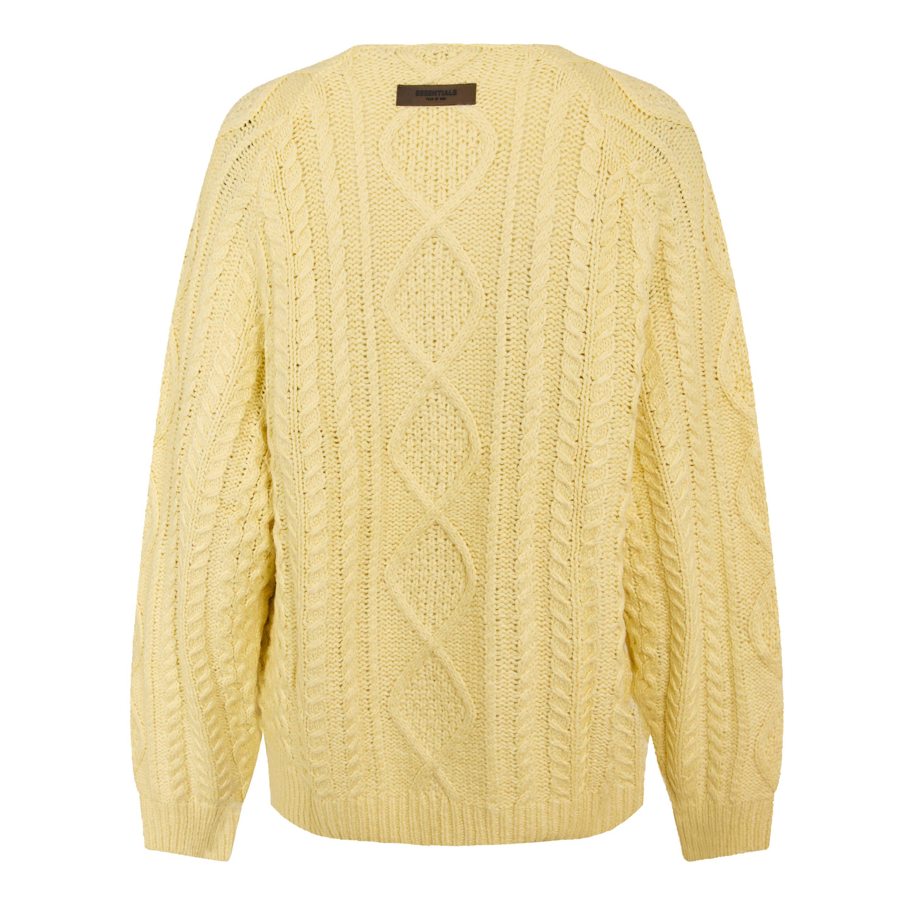 Canary - Fear Of God Essentials - Men's Cable Knit Jumper - 2