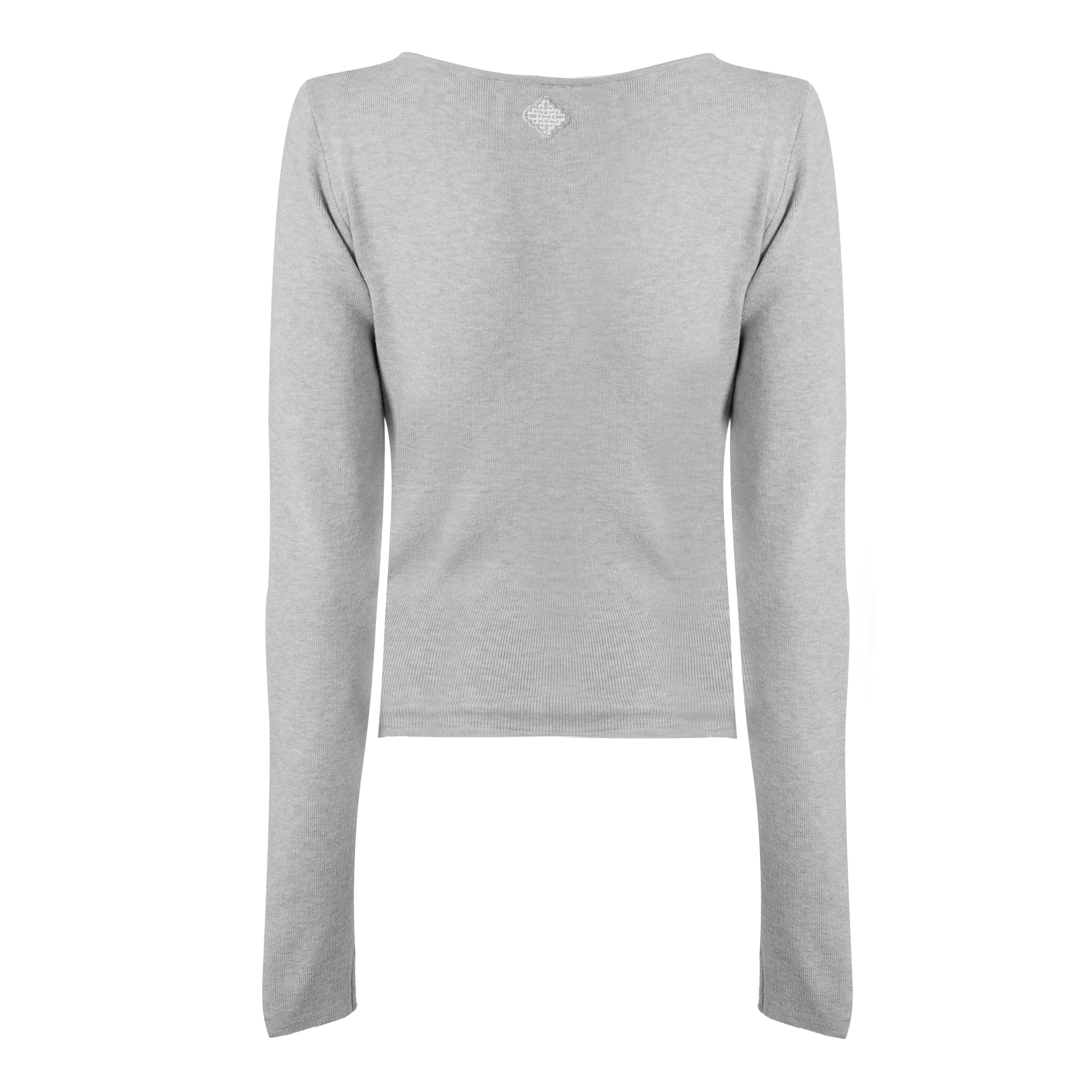 Grey - The Couture Club - Couture Wrap Tops Ld62 - 2