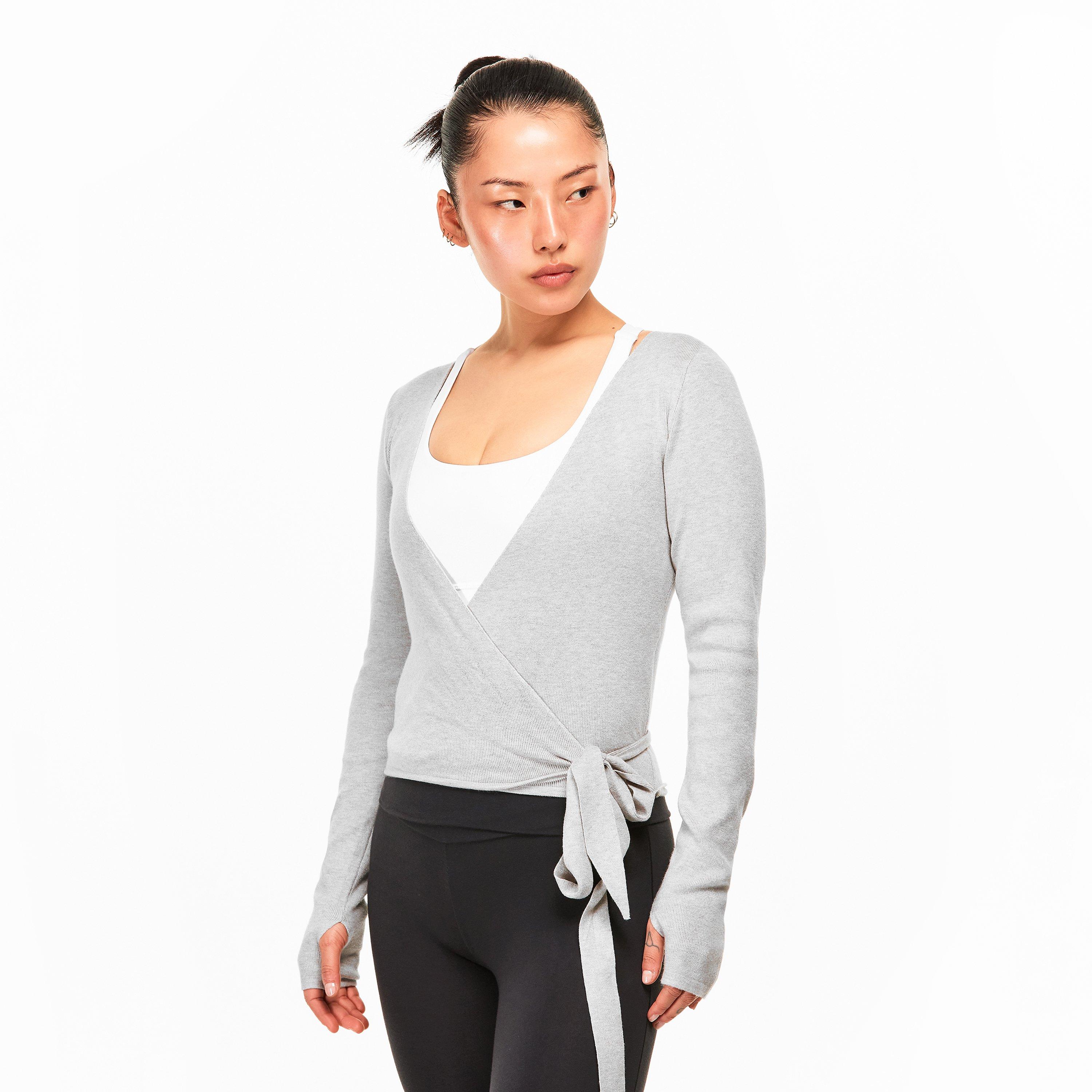 Grey - The Couture Club - Women's Wrap Top - 3