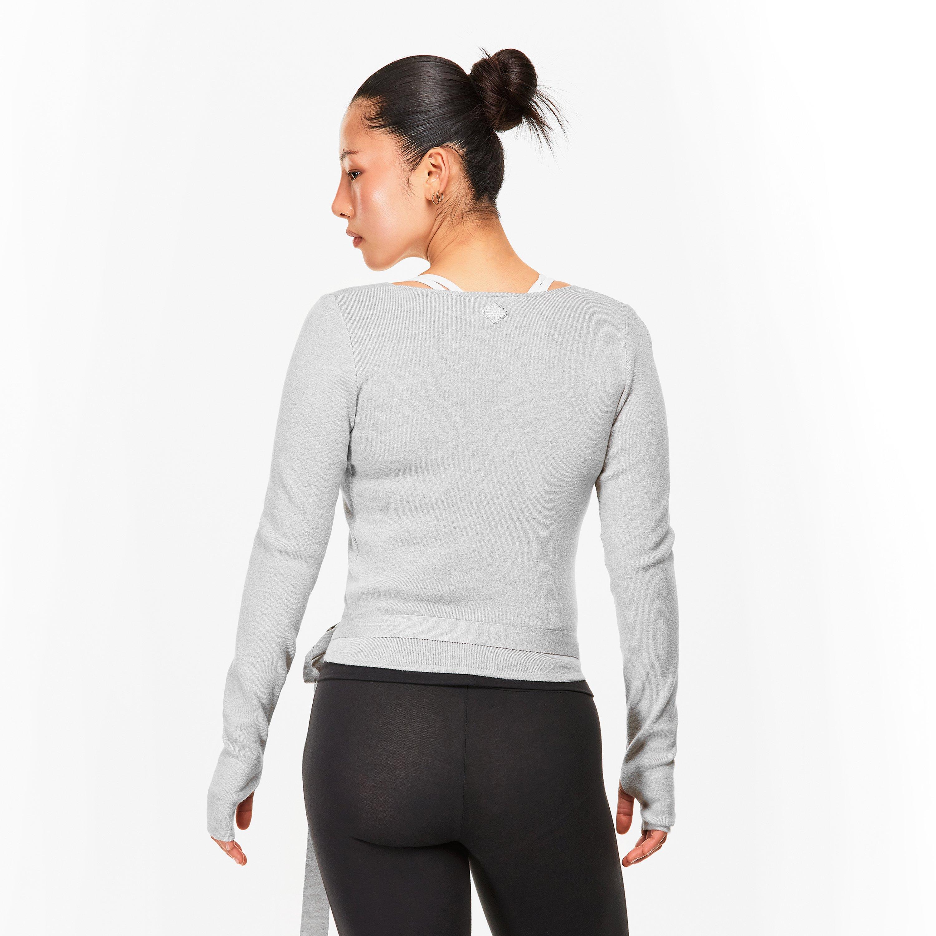 Grey - The Couture Club - Women's Wrap Top - 4