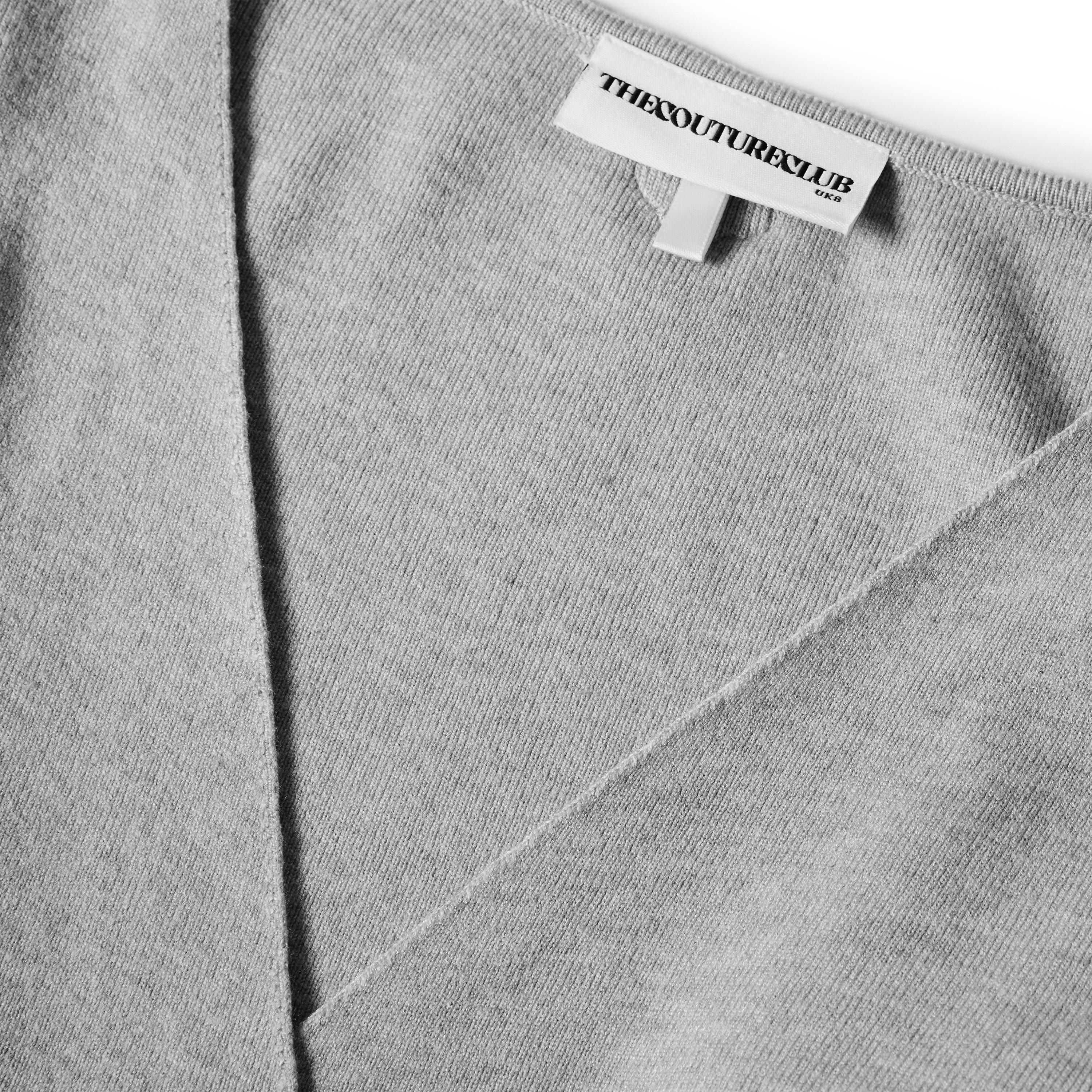 Grey - The Couture Club - Couture Wrap Tops Ld62 - 3