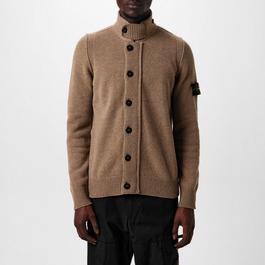 Stone Island Badge Knit Button Up