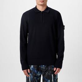 Stone Island Badge KnitquarterZip Sweatshirt