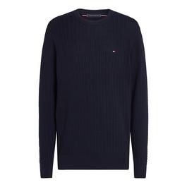 Tommy Hilfiger HERRINGBONE STRUCTURE C NK