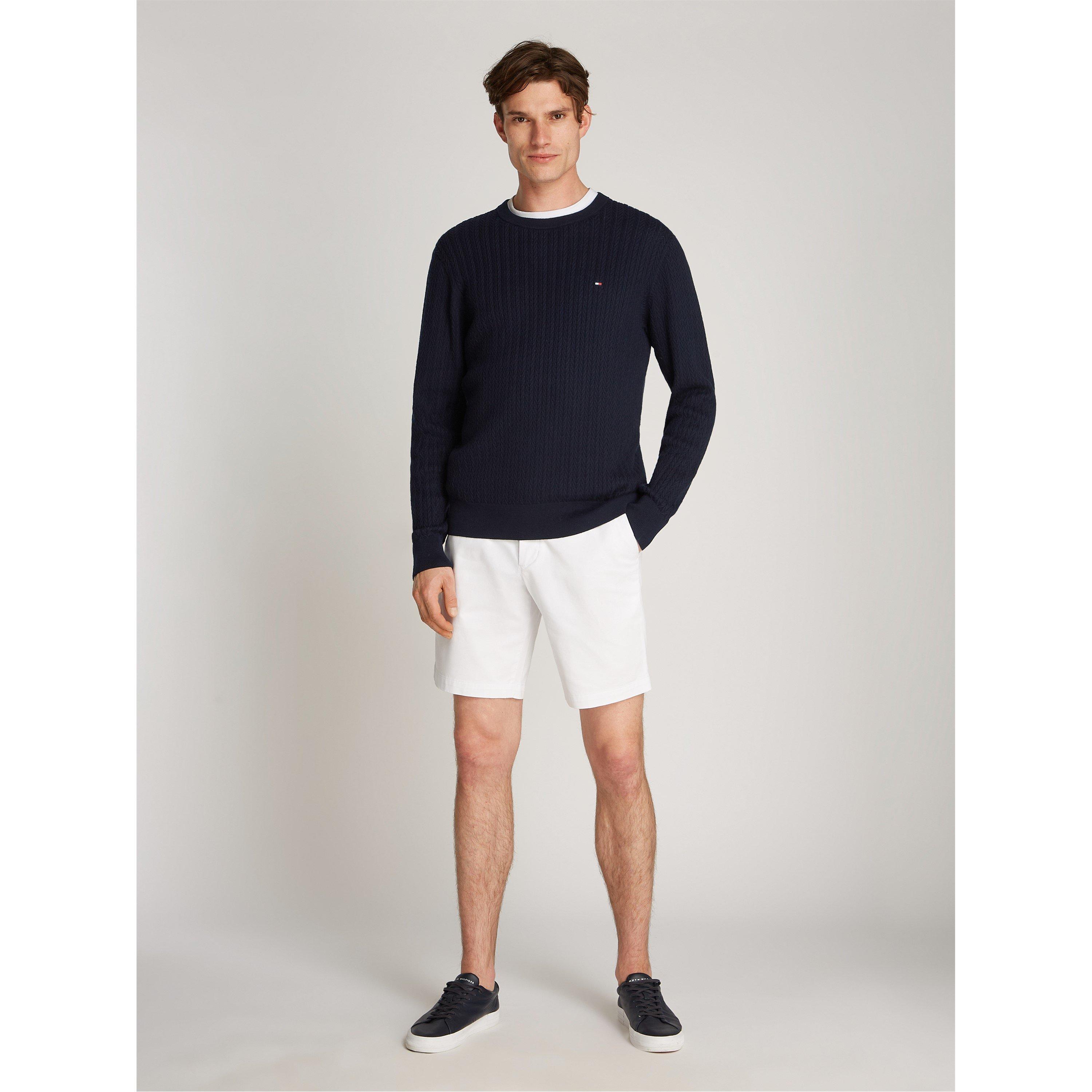 Desert Sky DW5 - Tommy Hilfiger - Men's Herringbone Crew Neck Jumper - 6