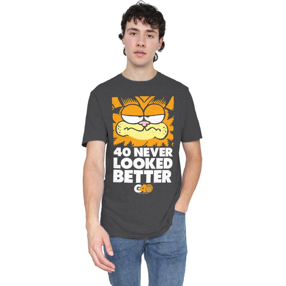 Garfield Garfield 40 Looks T-Shirt Charcoal