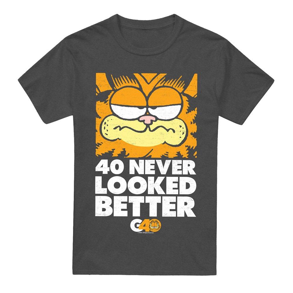 Grey - Garfield - Garfield 40 Looks T-Shirt Charcoal - 4