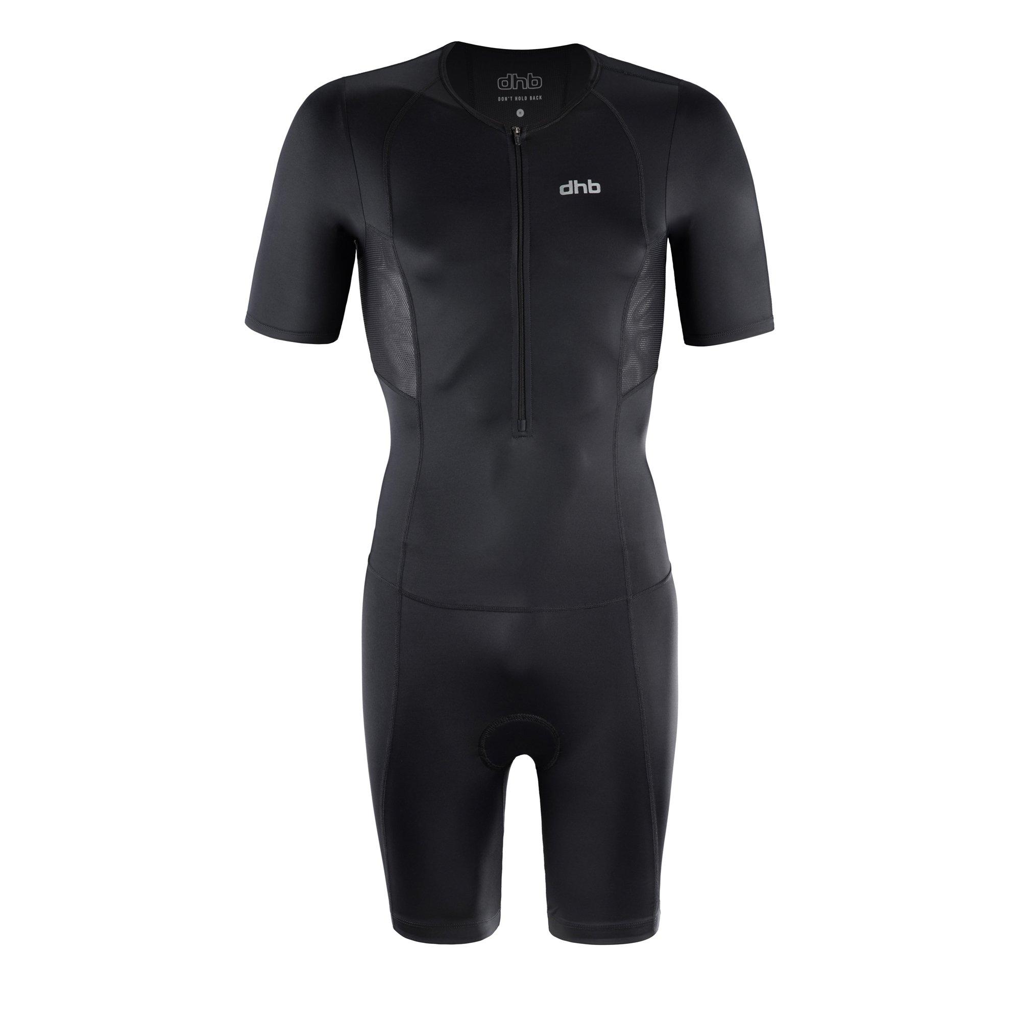 Dhb Men's Hydron Short Sleeve Tri Suit - Black - Medium
