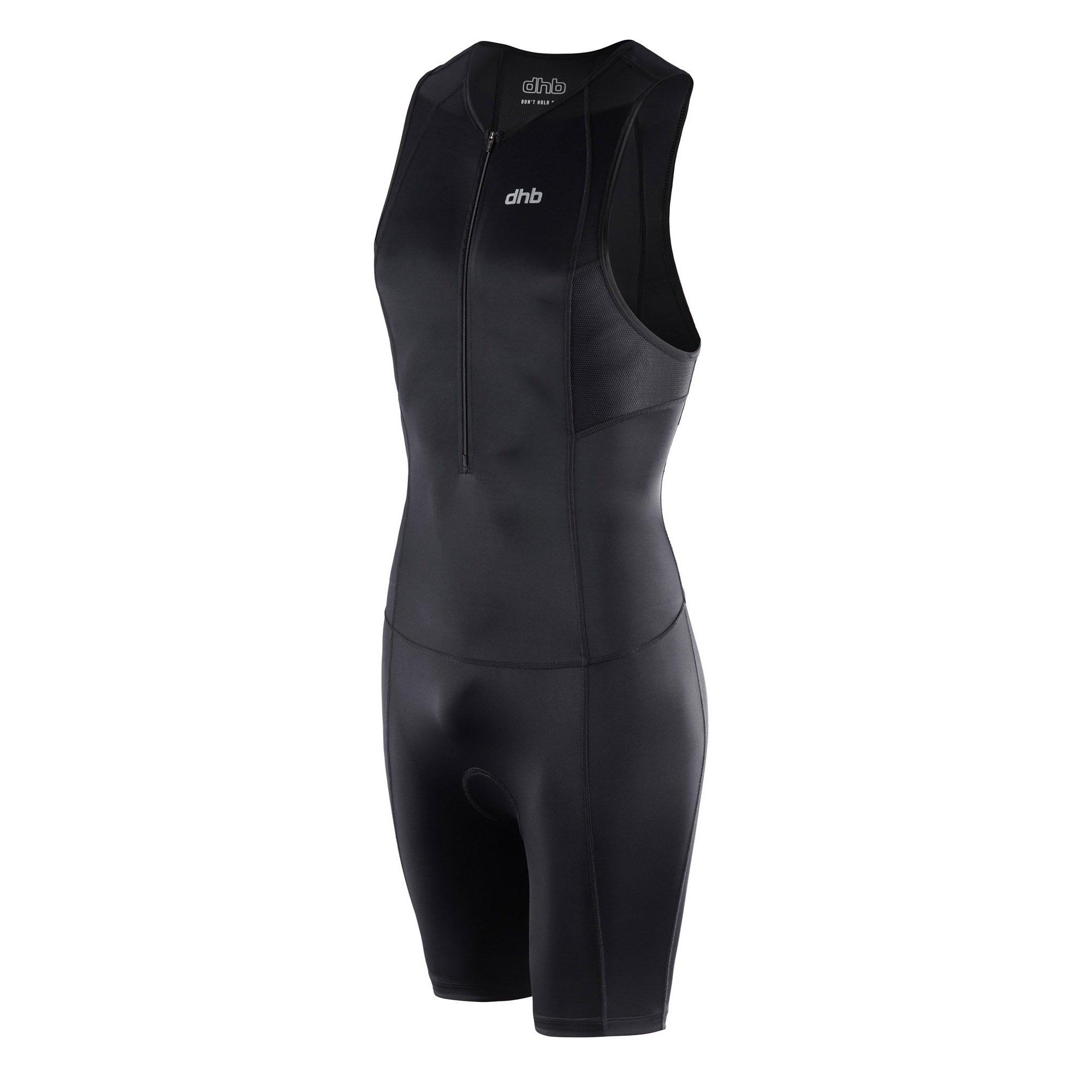 Zwart - Dhb - Hydron Mens Sleeveless Tri Suit - 3