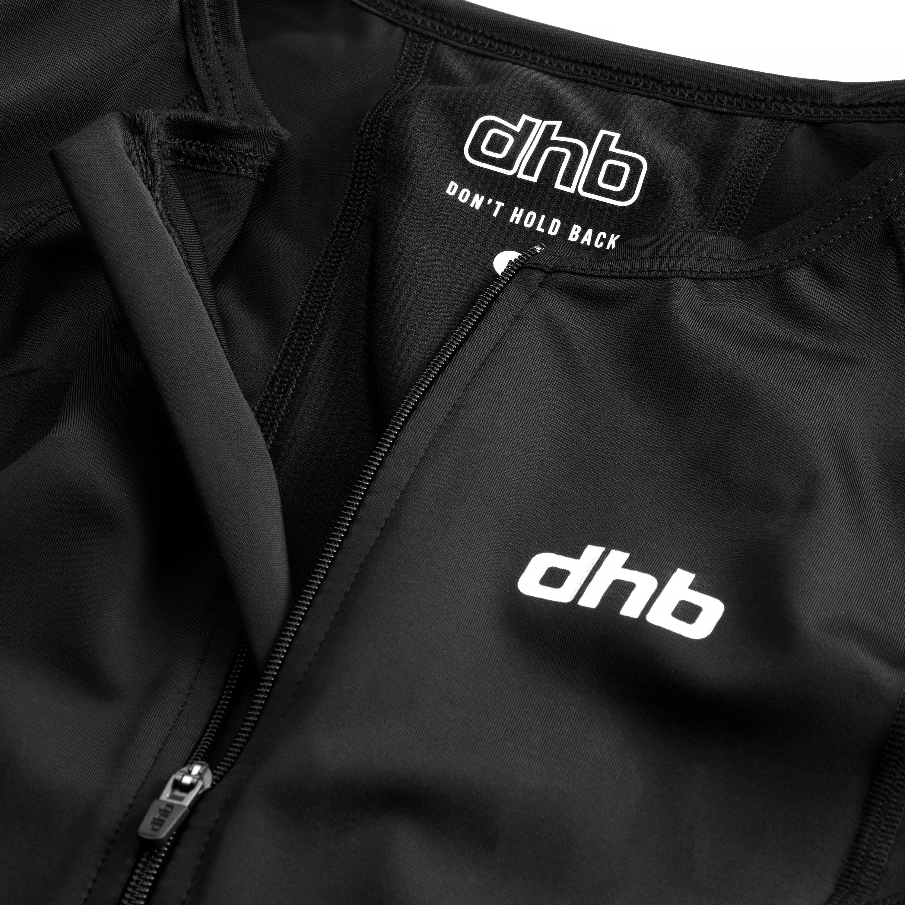 Zwart - Dhb - Hydron Mens Sleeveless Tri Suit - 5