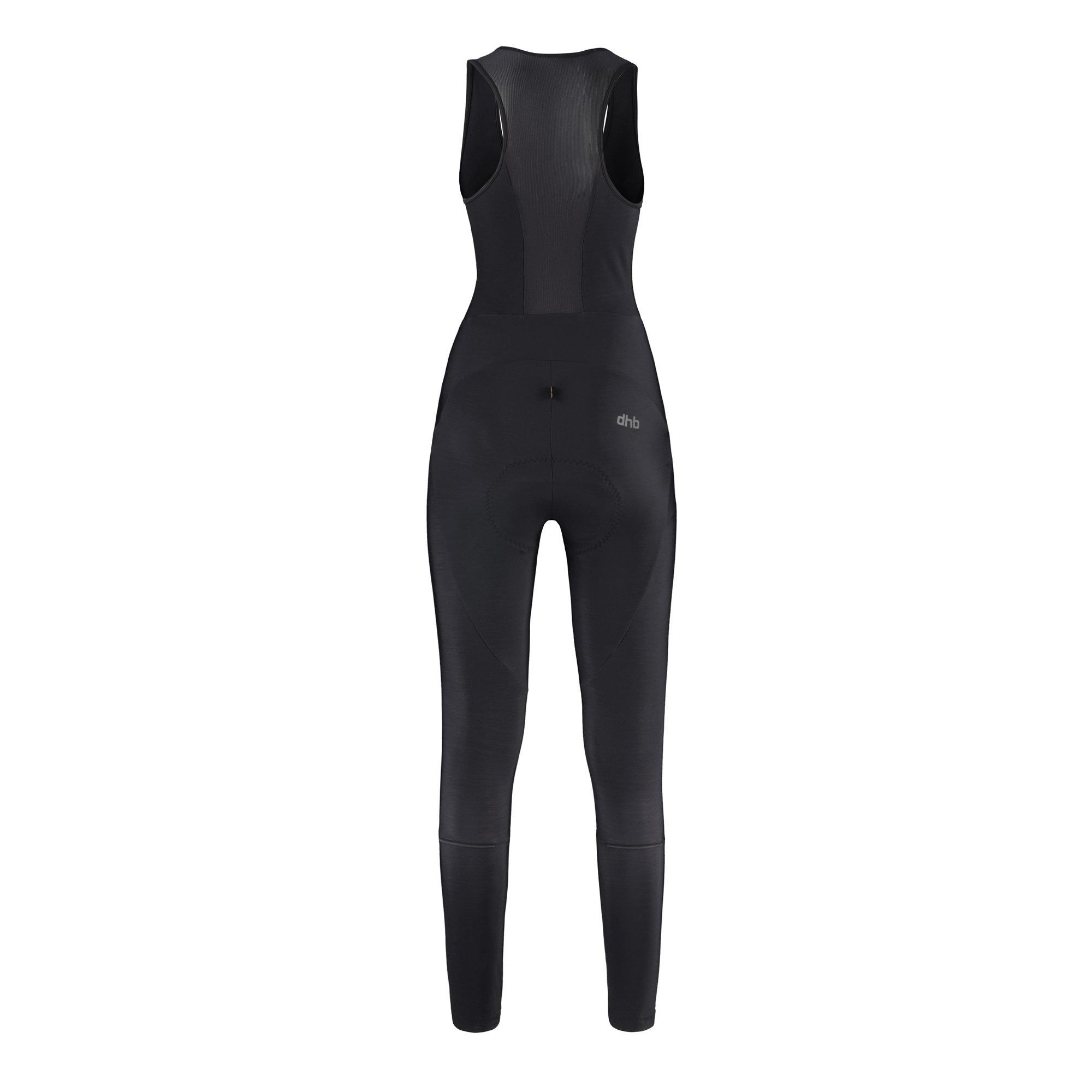 Zwart - Dhb - Moda Womens Classic Thermal Bib Tights - 2