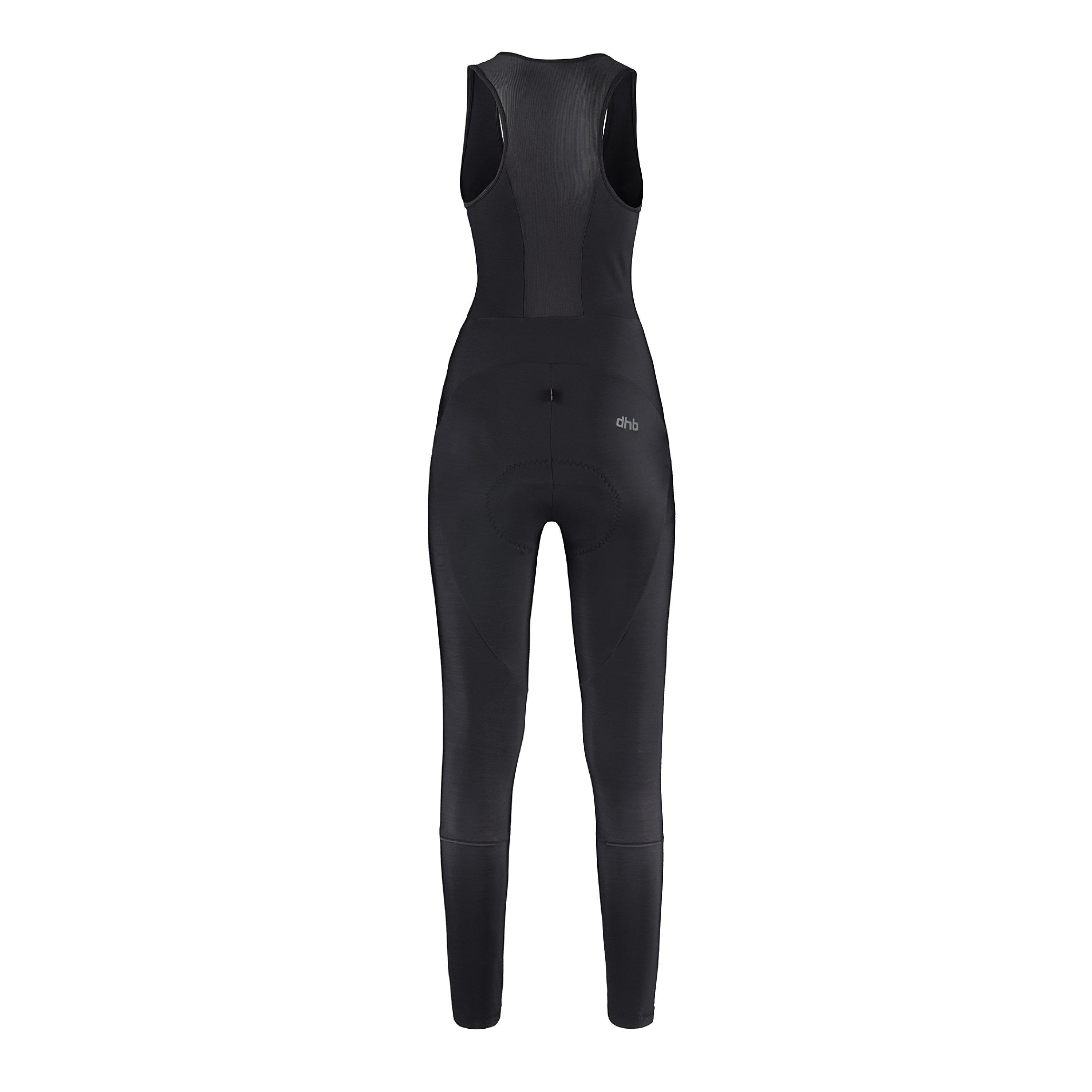 Black - Dhb - Moda Womens Classic Thermal Bib Tights - 2